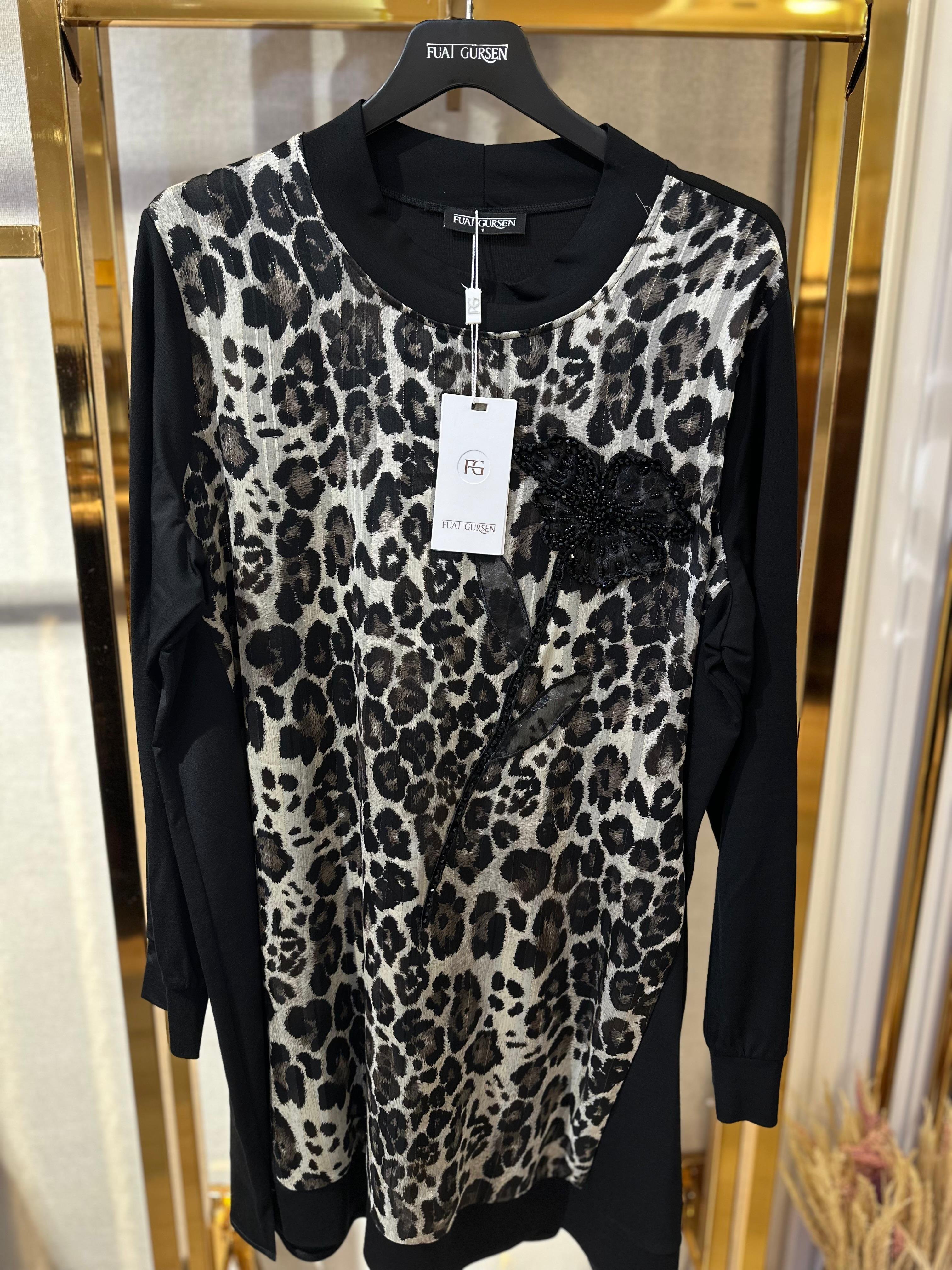 Fuat Gürşen Leopar Desen Tunik 