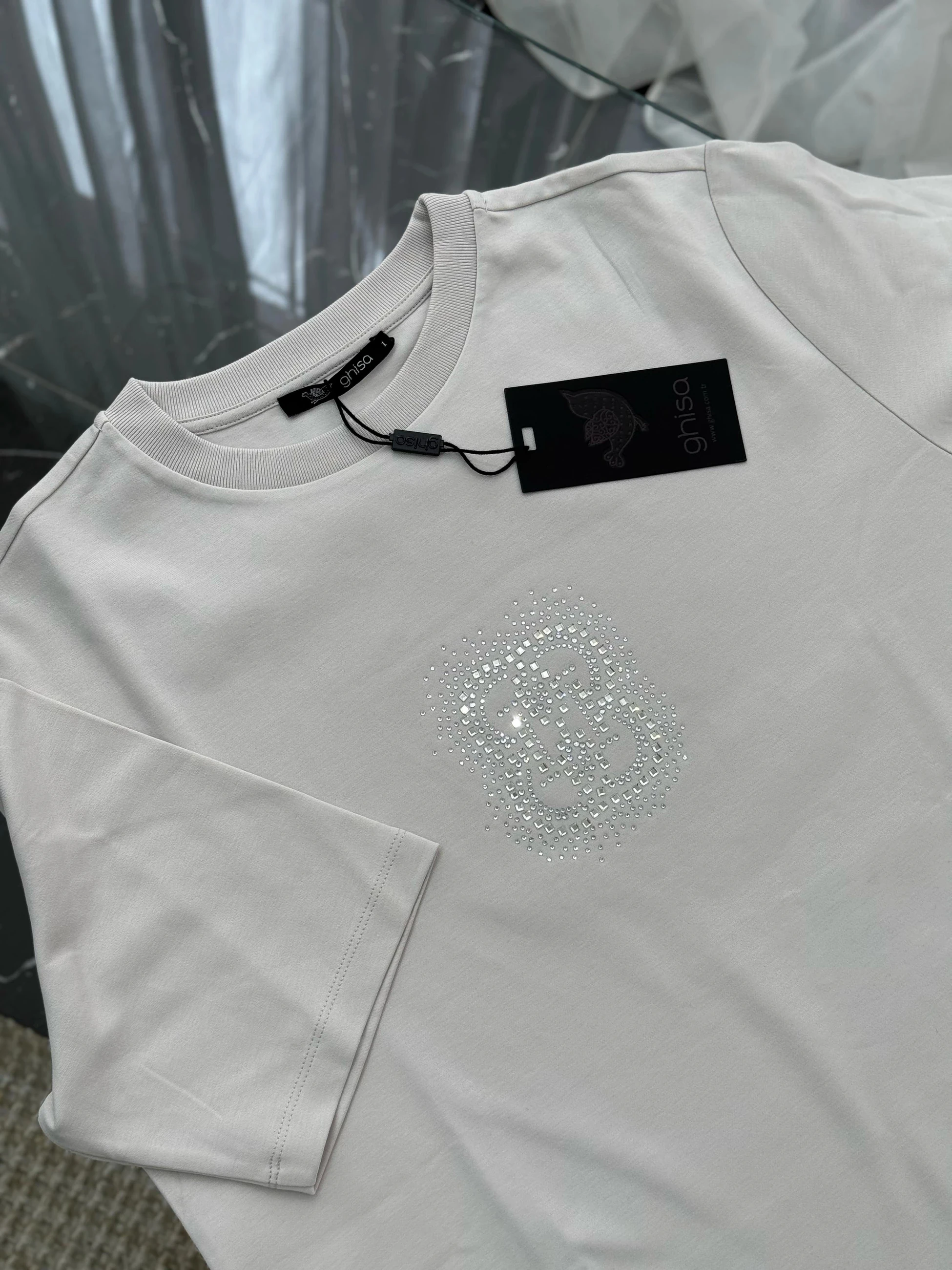 Ghisa Basic Kısa Kol İçlik  - Taş