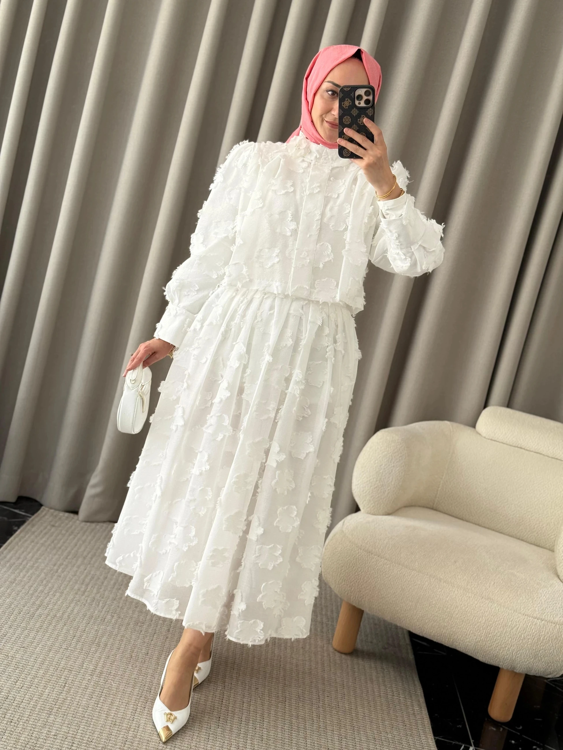 Kahma Etekli Takım - Beyaz