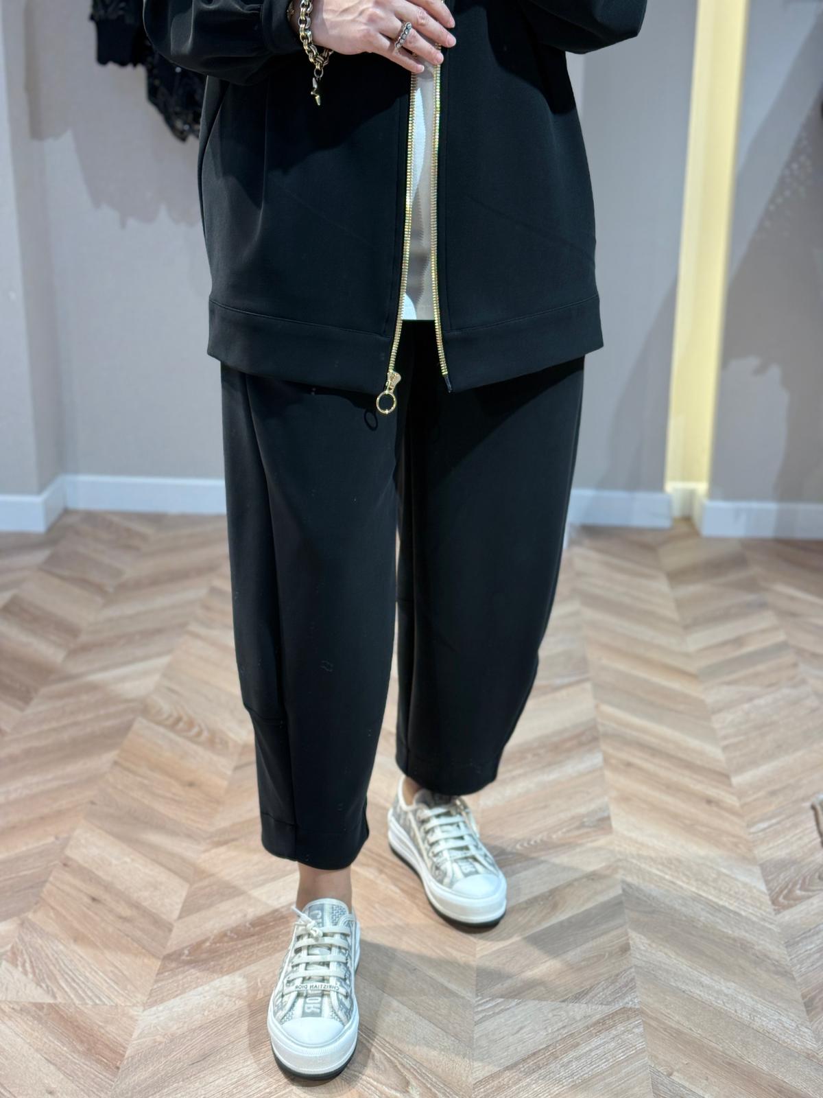 Ghisa Tek Omuz İşlemeli Pantolon Takım - Siyah