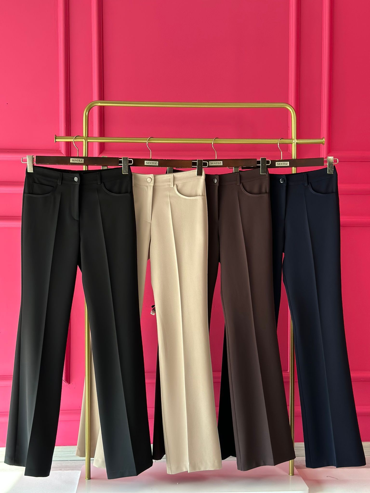 Sentez 112 Kumaş İspanyol Paça Pantolon