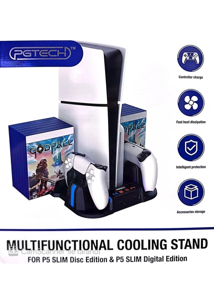 Ps5 Slim Çok Işlevli Soğutucu Stand