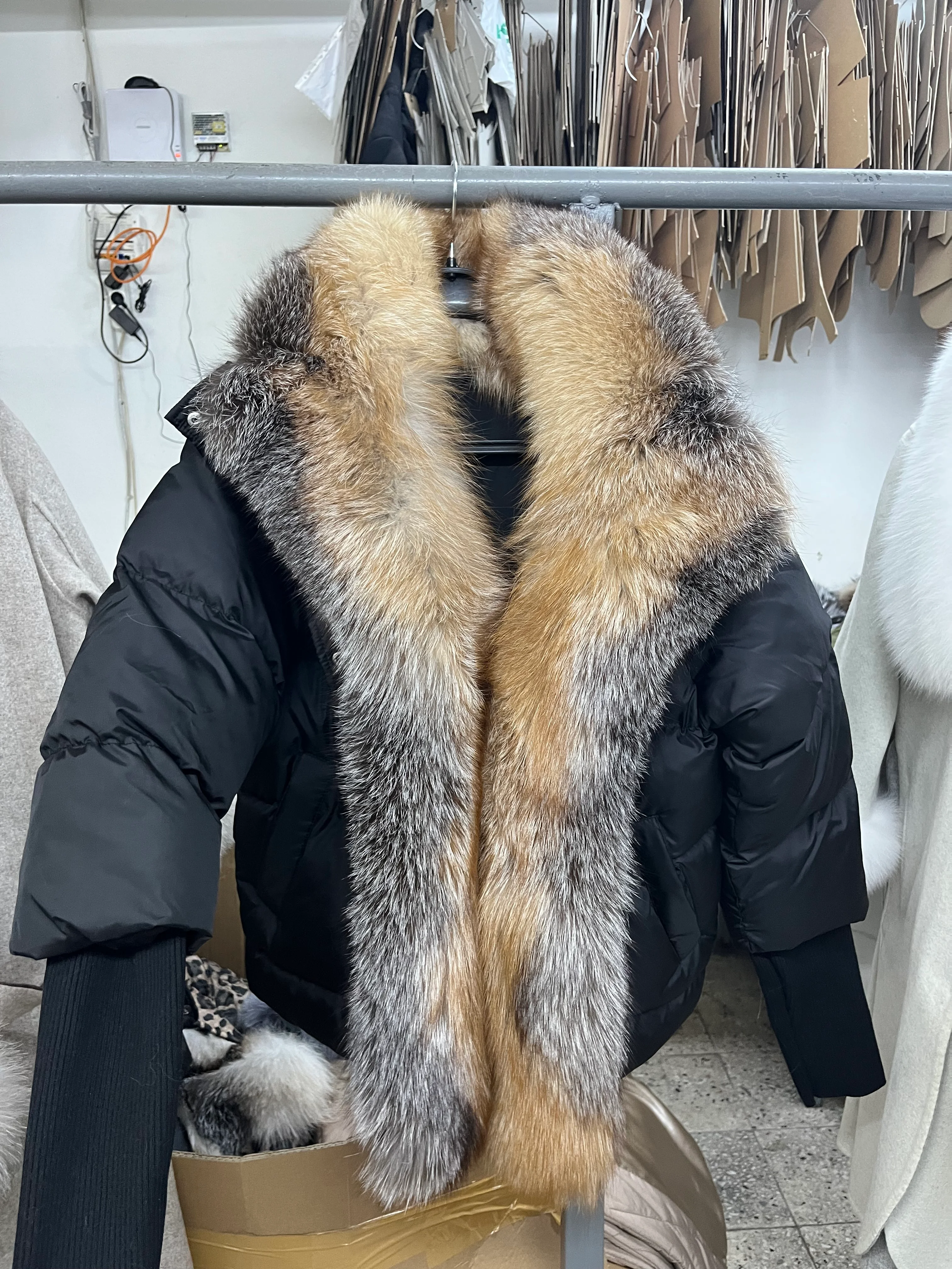 Knit Sleeve Puffer Jacket