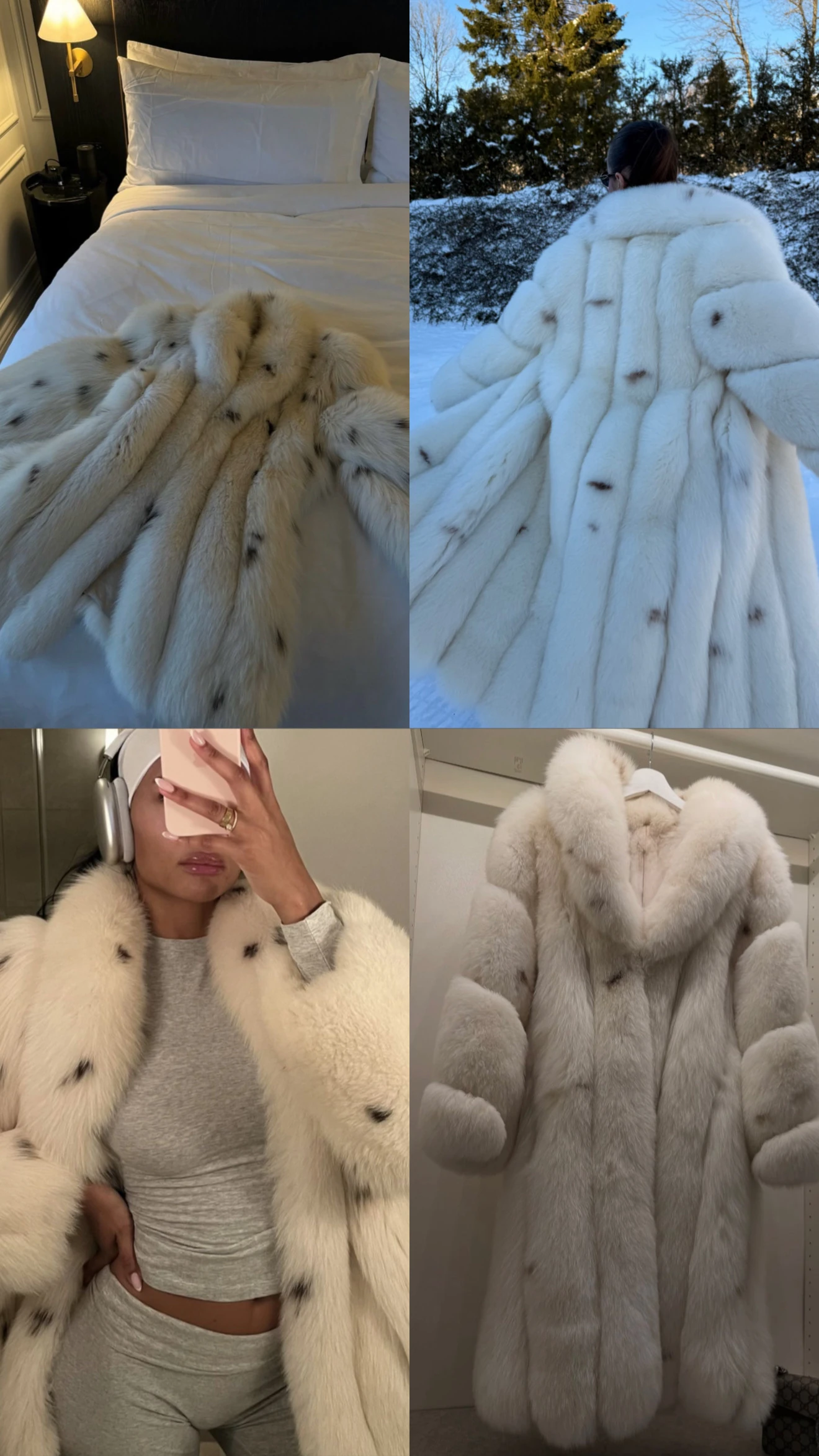 100cm Orijinal full kürk