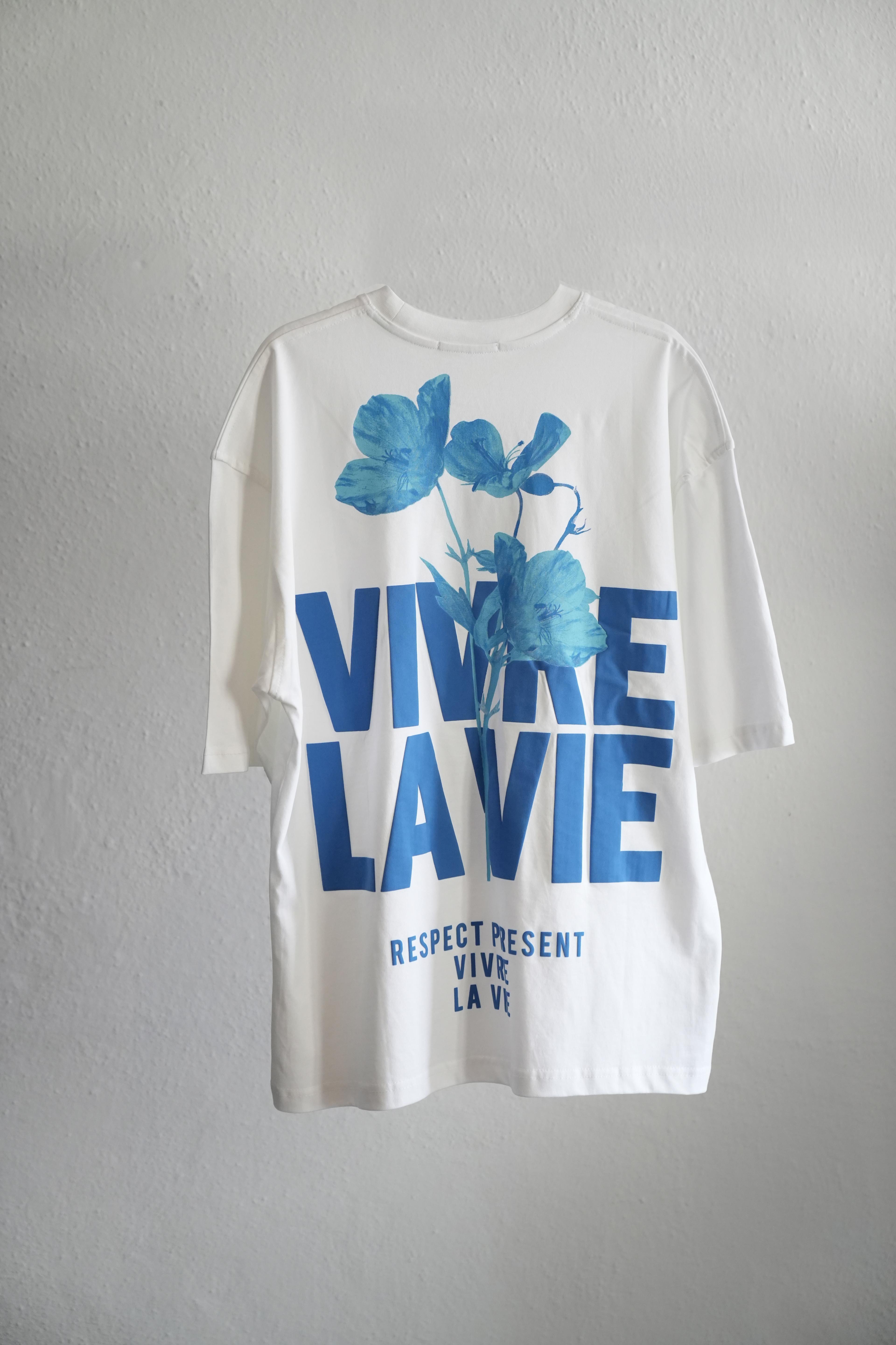 Vivre Lavie Kabartma Baskılı Oversize Tshirt
