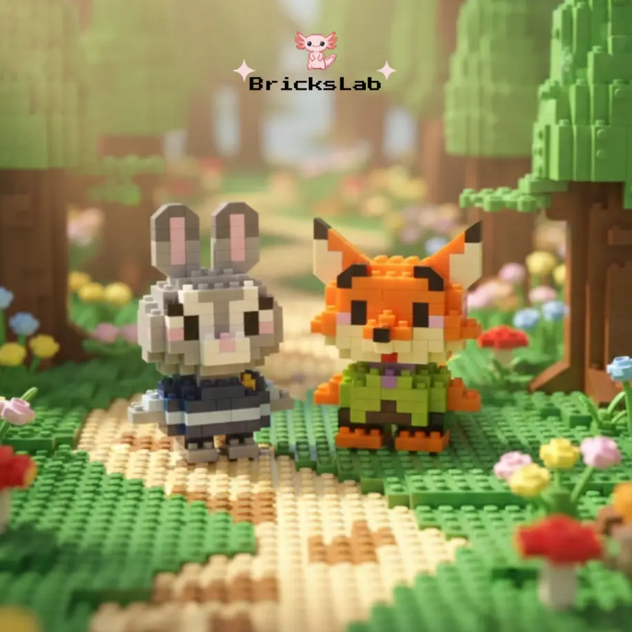 Zootropolis (Judy & Nick) İkili Mini Bricks Seti
