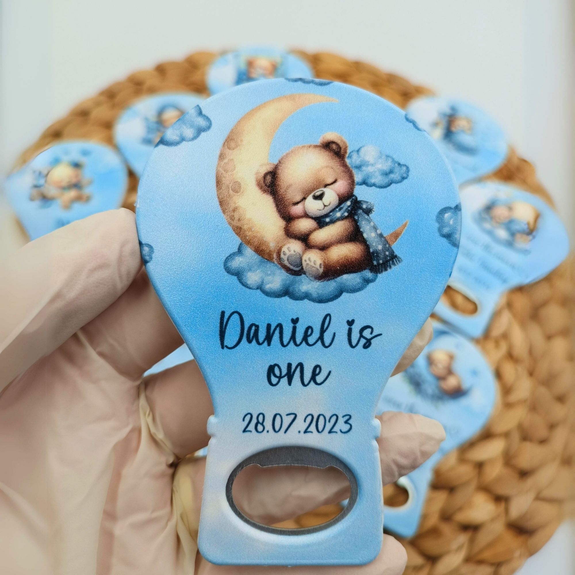 Balon Açacak Magnet B116, Erkek Bebek Doğum Günü Baby Shower Magneti