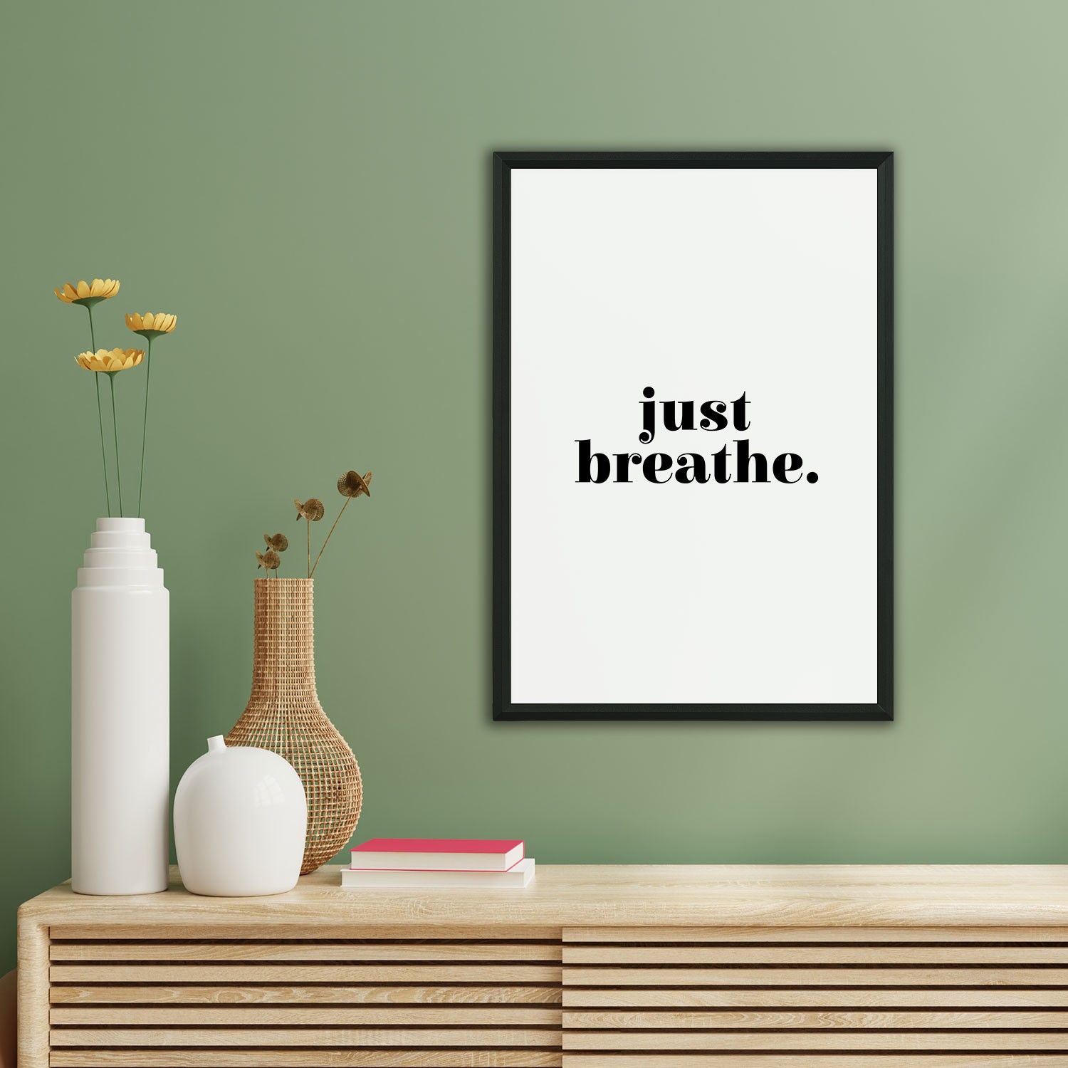 Just Breathe Dekoratif Çerçeve