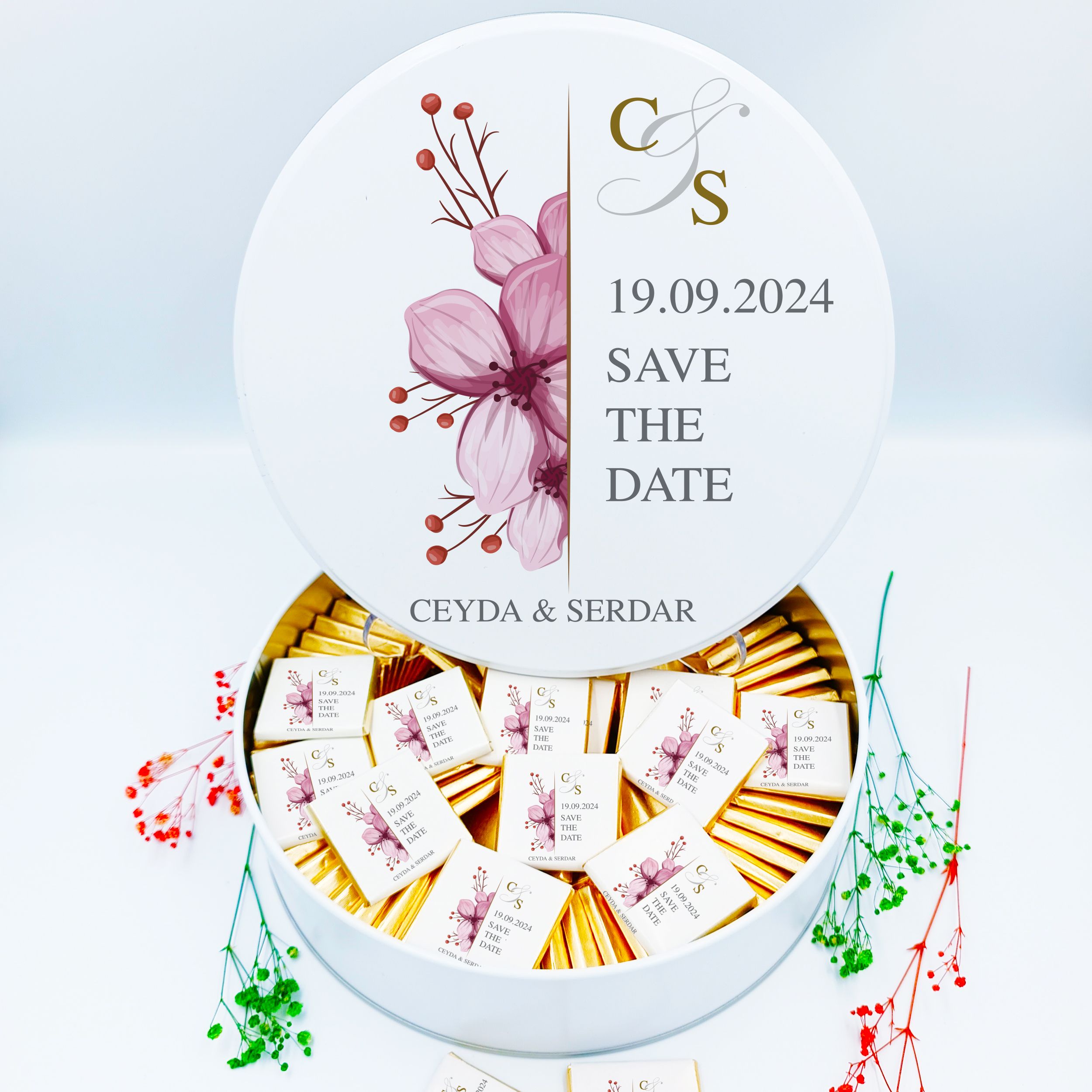Personalized Wedding Chocolate , Engagement Favors , Wedding Favors Chocolate M3