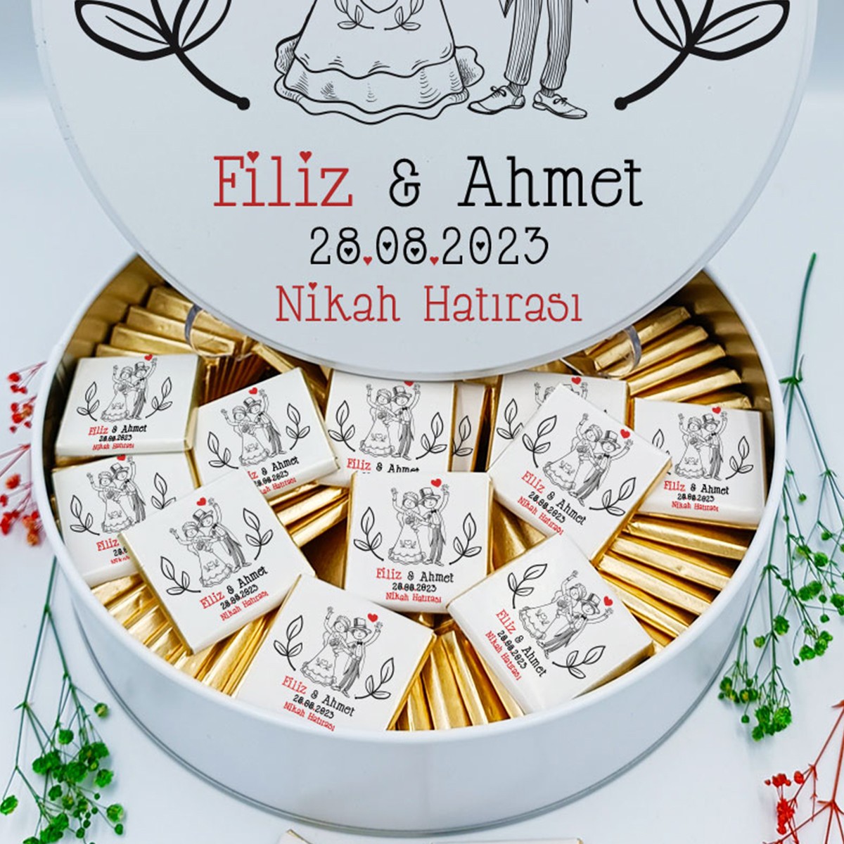 Personalized Wedding Chocolate , Engagement Favors , Wedding Favors Chocolate M3