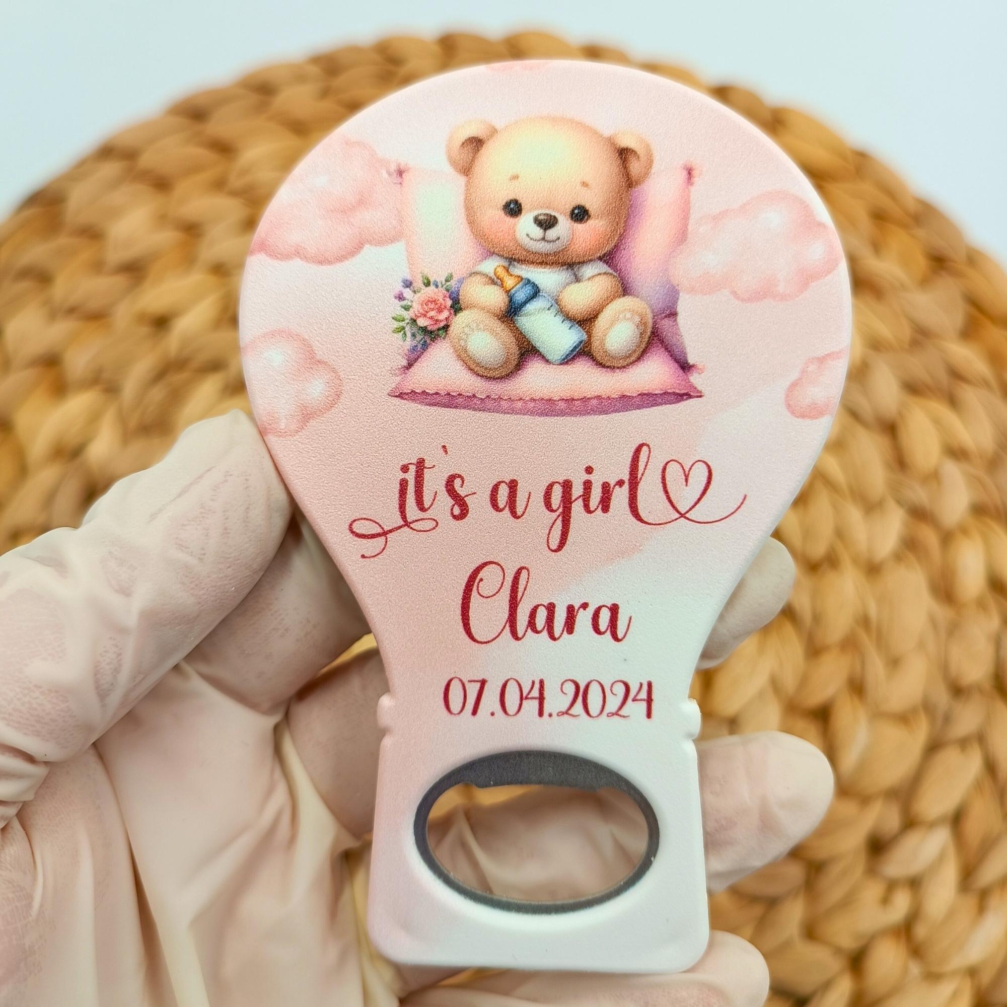 Balon Açacak Magnet B118, Kız Bebek Doğum Günü Baby Shower Magneti