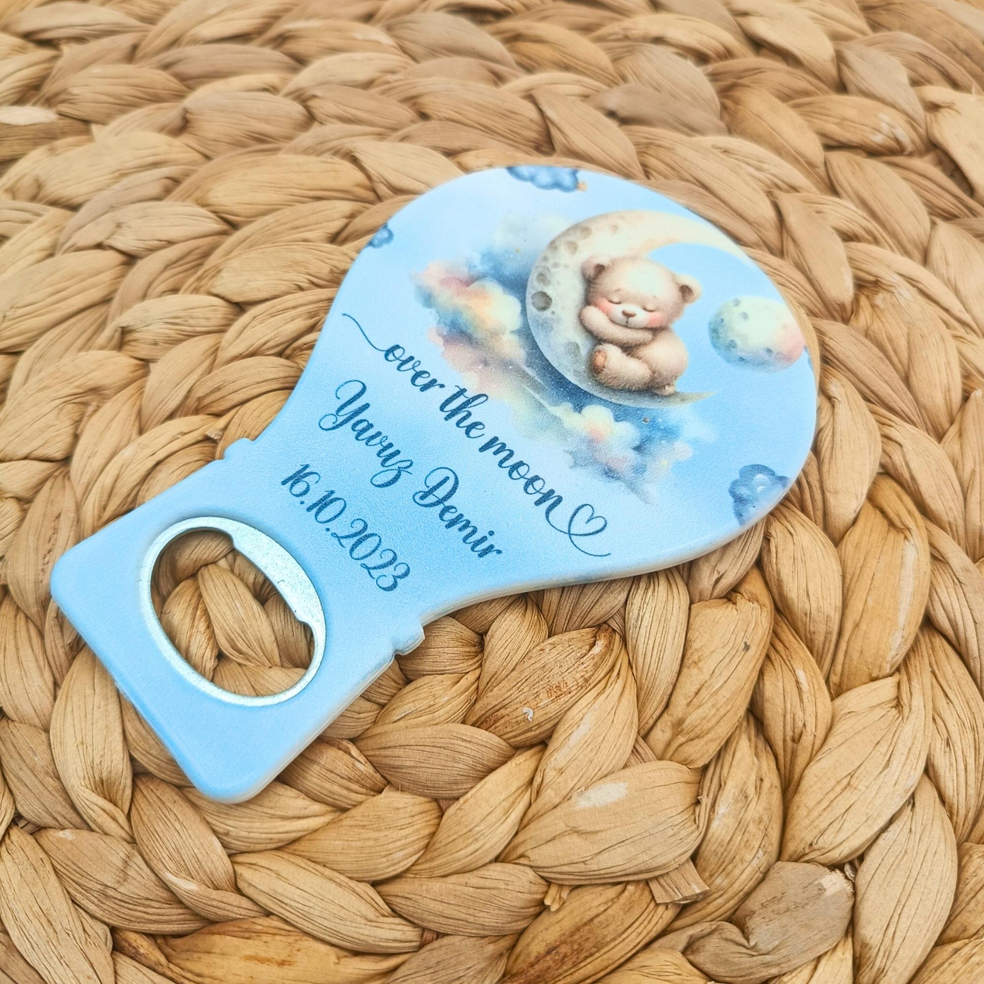 Baby Gift Bottle Opener Magnet B102 ,Customized Baby Shower Favors ,Birthday Party Gift 