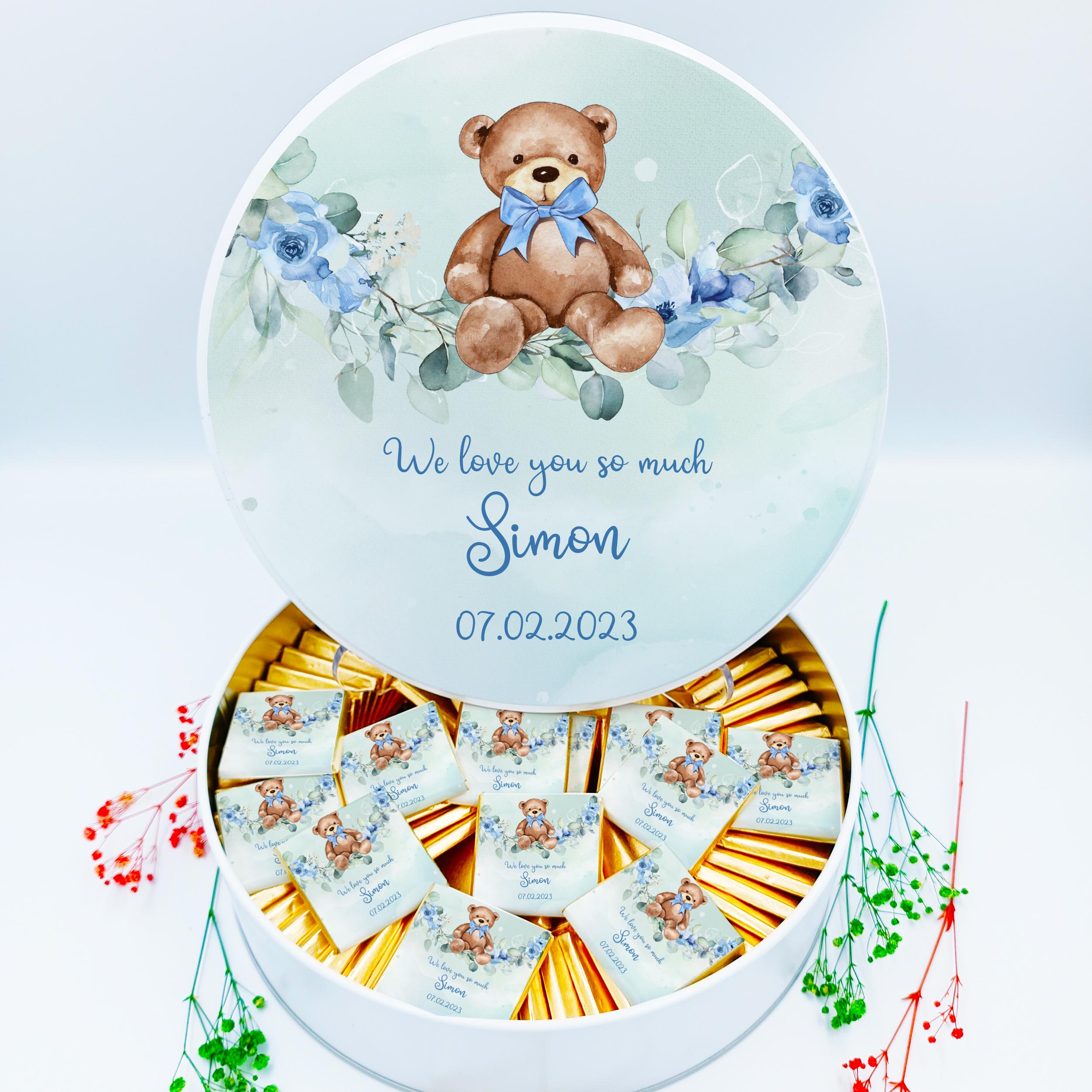 Bebek Çikolatası B68, Kişiye Özel Baby Shower Çikolata , Erkek Bebek Çikolatası