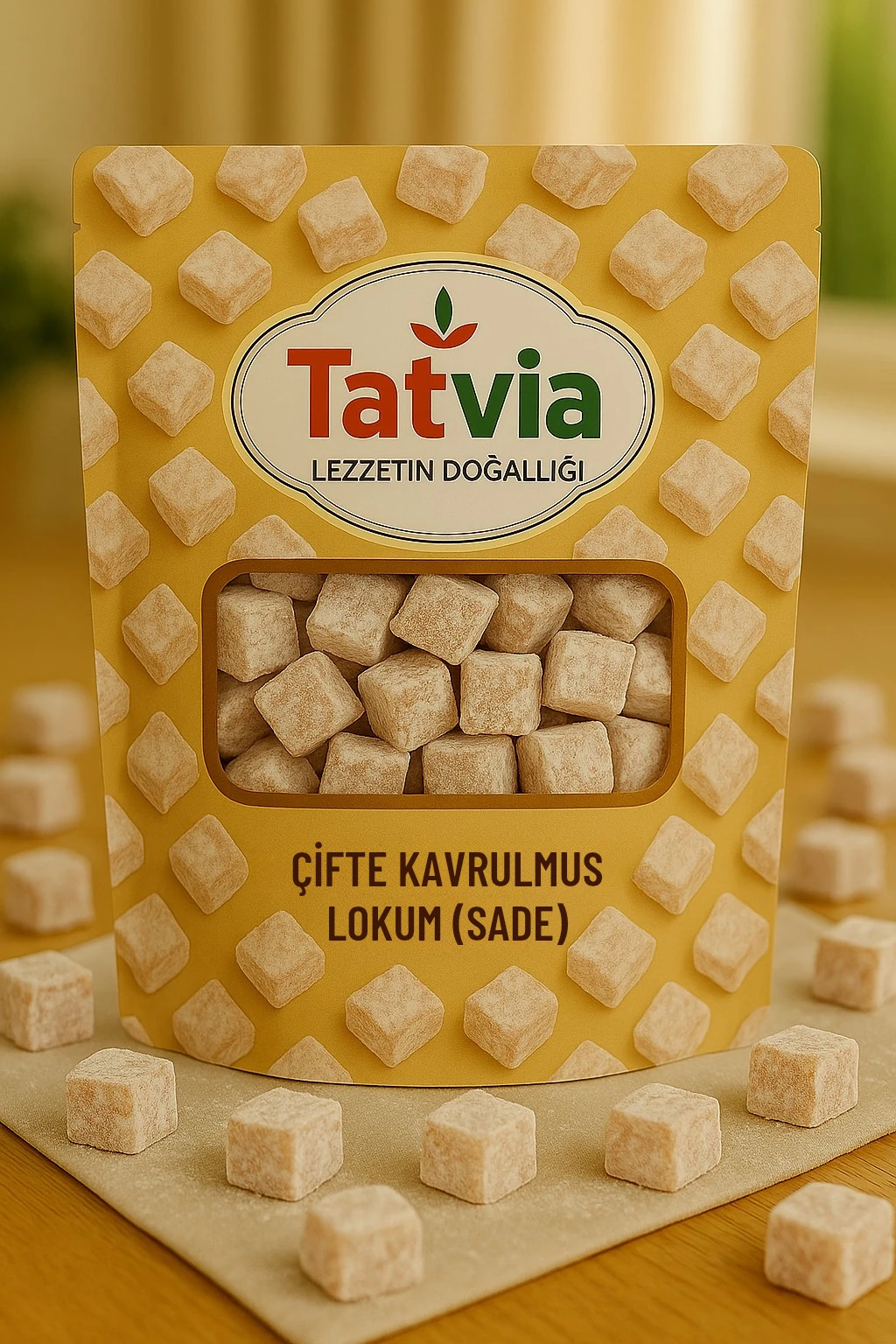 Çifte Kavrulmuş Sade Lokum