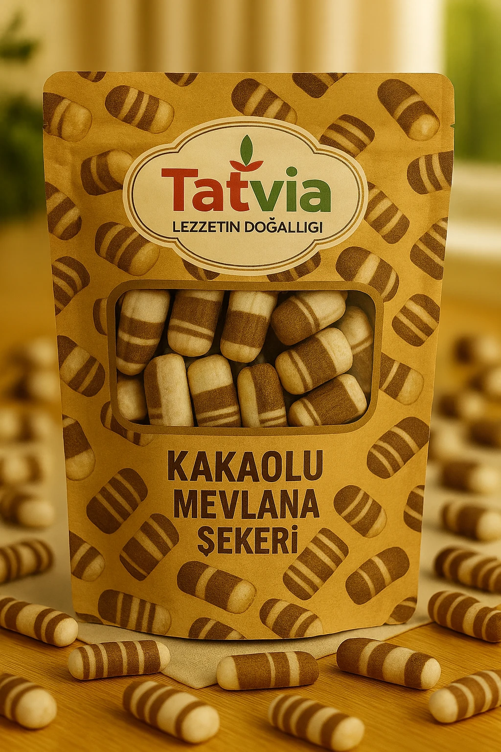 Tatvia Kakaolu Mevlana Şekeri 500 gr