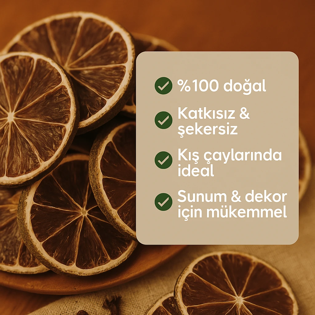 Organik Yeşil Limon Kurusu 100 gr