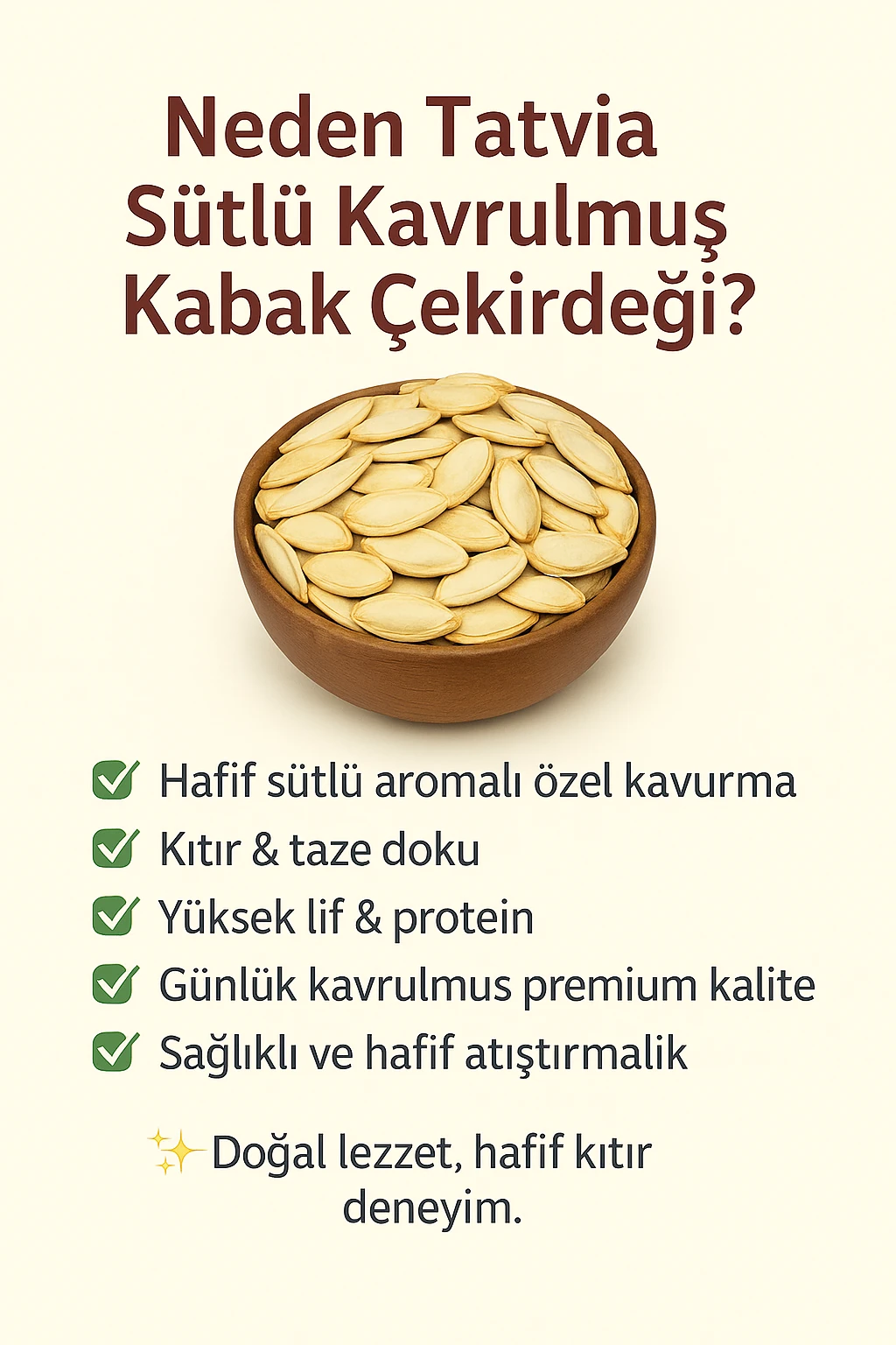 Sütlü Kavrulmuş Kabak Çekirdeği 250 gr