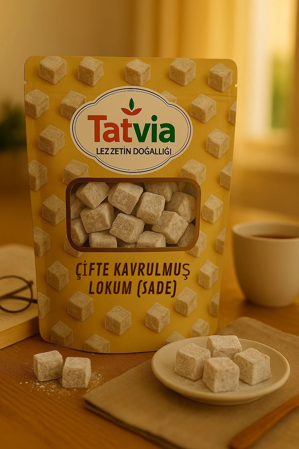 Çifte Kavrulmuş Sade Lokum