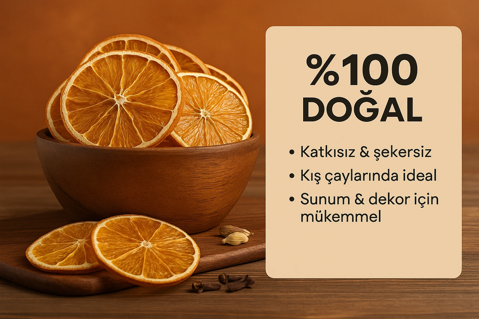 Organik Portakal Kurusu 120 gr