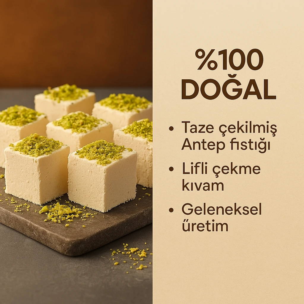 Antep Fıstıklı Çekme Helva 400 gr