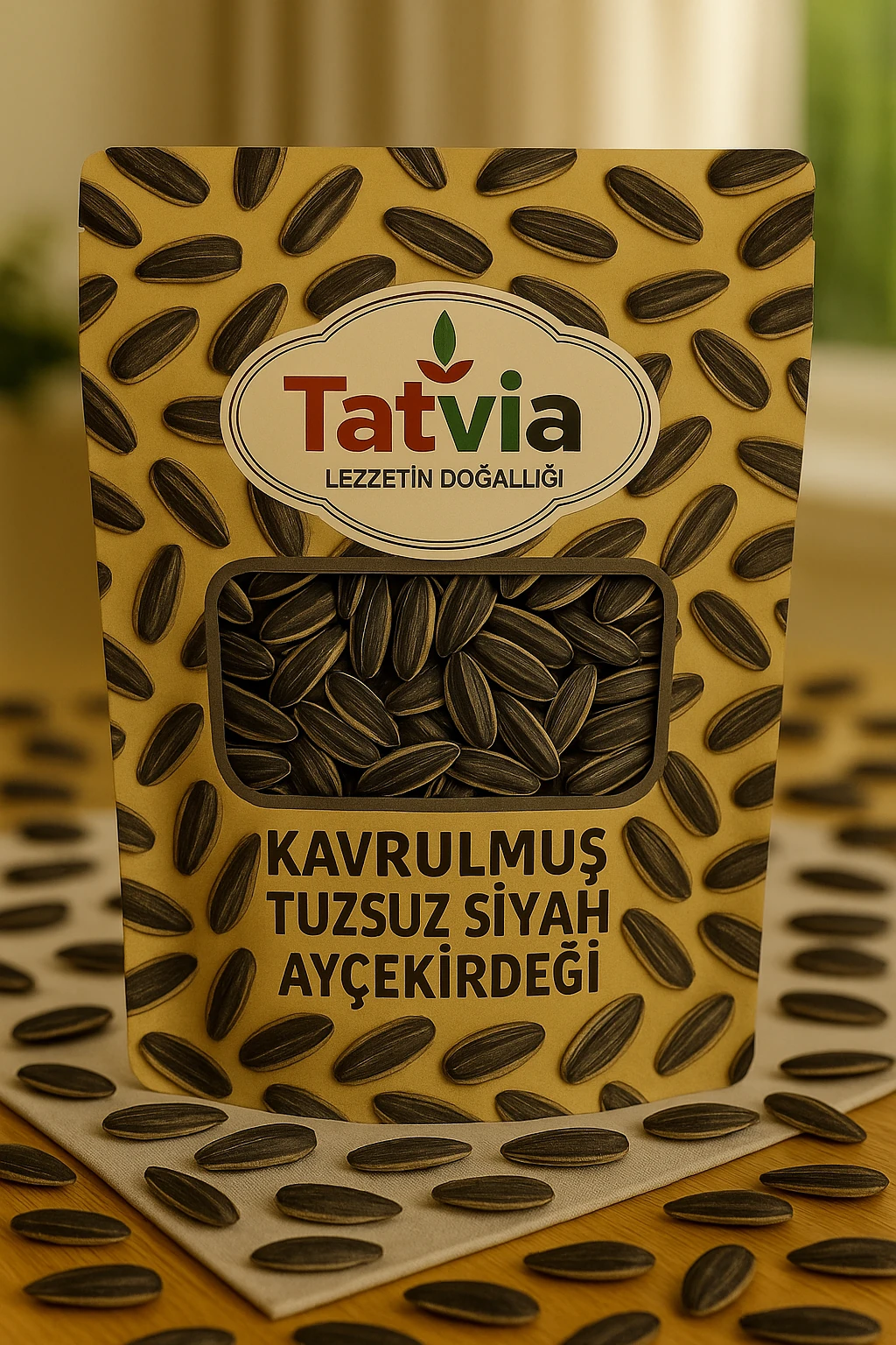Kavrulmuş Tuzsuz Siyah Ay Çekirdeği 250 gr
