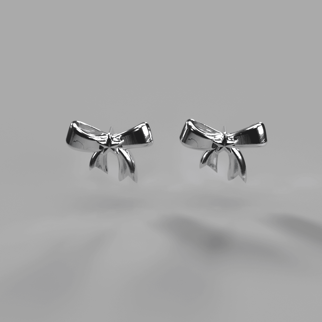 925 Silver 471 Bow Earring