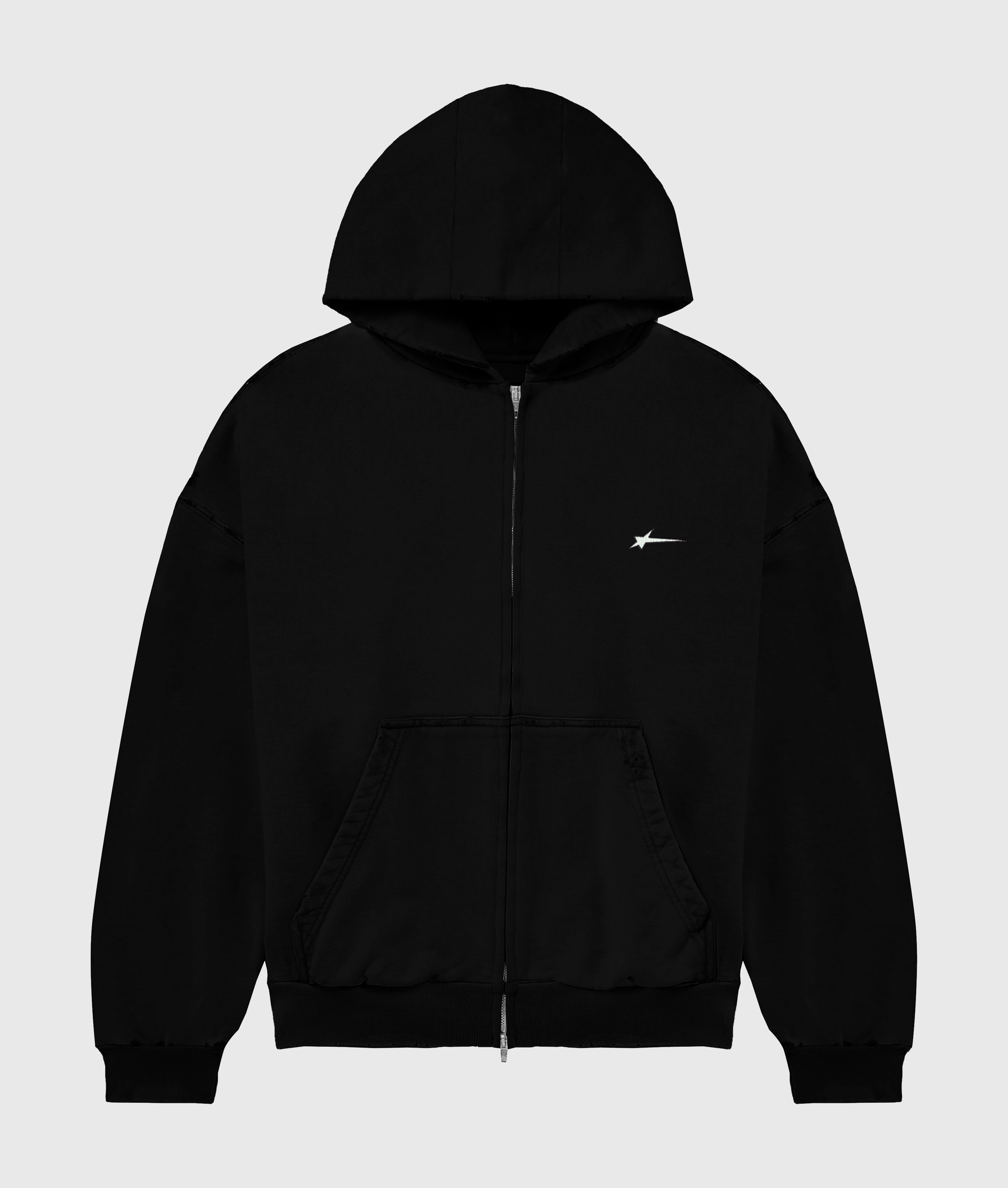 Black Double Zip Sweatshirt 