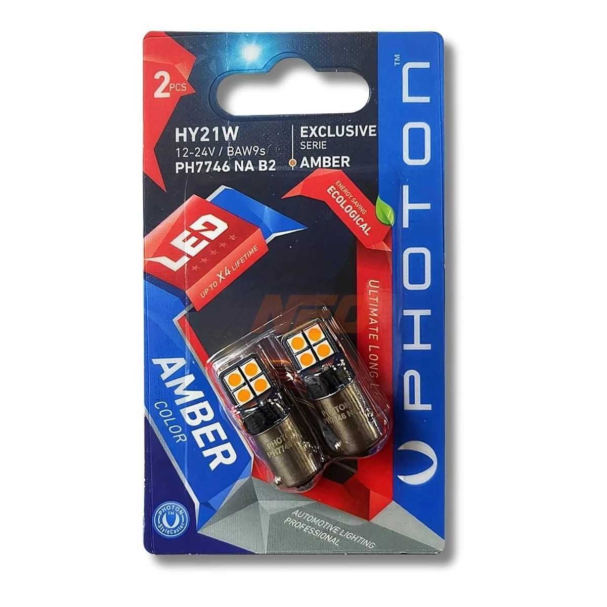 Photon Exclusive H21W Amber LED Sinyal Ampulü (2 Adet) - 12V/24V Canbus