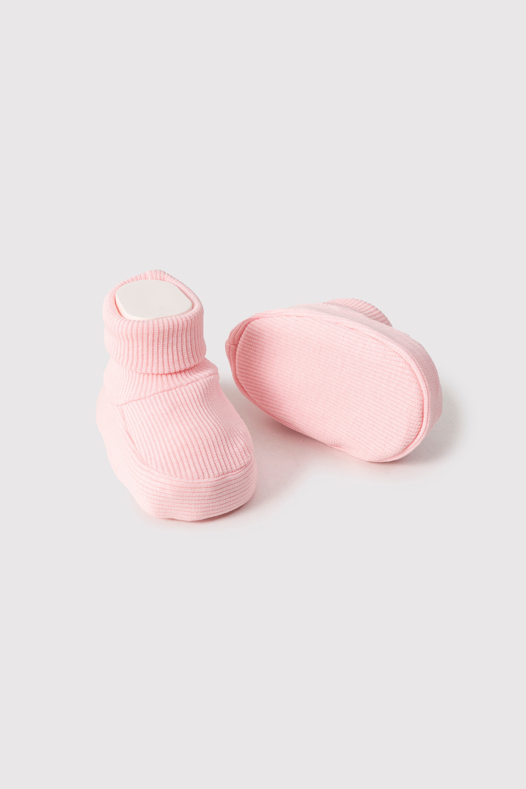Fitilli Esnek Kız Bebek Patiği 4lü Set