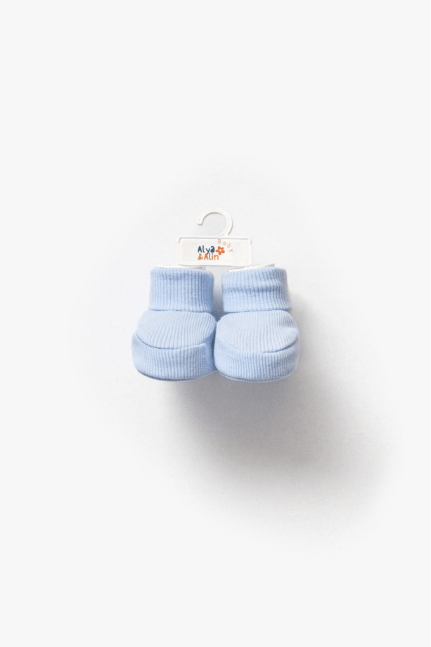 Fitilli Esnek Erkek Bebek Patiği 4lü Set