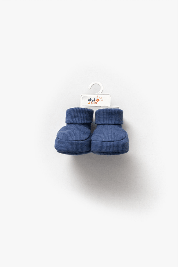 Fitilli Esnek Erkek Bebek Patiği 4lü Set