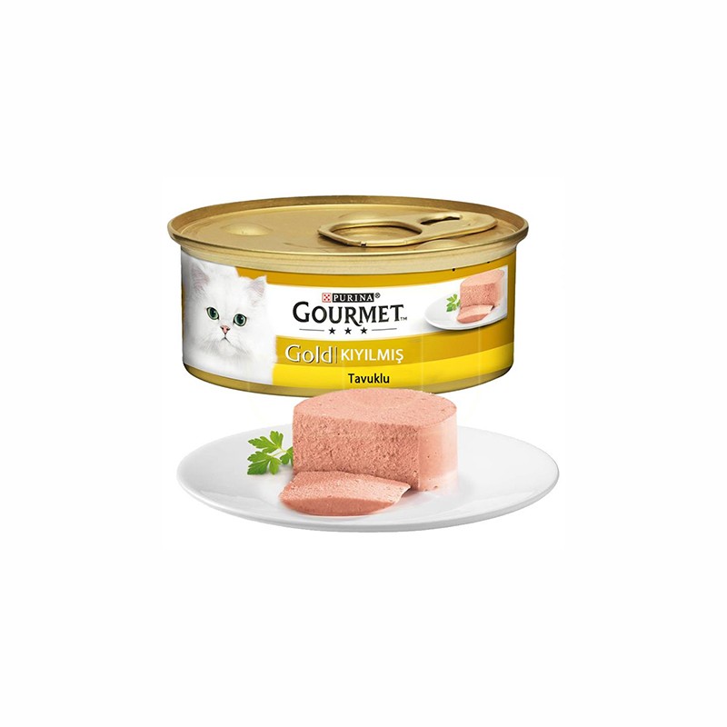 Purina Gourmet Gold Kıyılmış Tavuklu Kedi Konservesi - 6x85 gr 