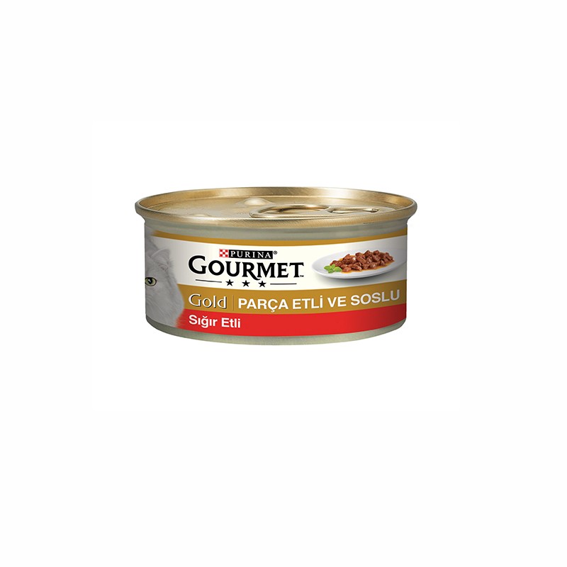 Purina Gourmet Gold Sığır Etli Kedi Yaş Mama – 6x85gr (6 Adet)