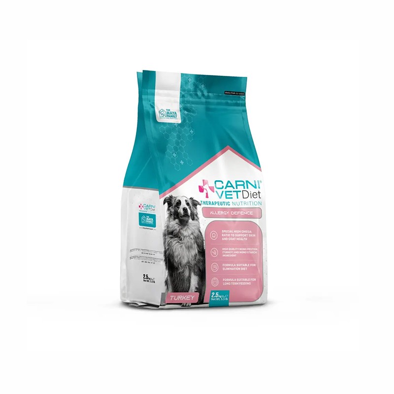 Carni Vet Diet Allergy Defence Hindili Yetişkin Köpek Maması – 2.5 kg