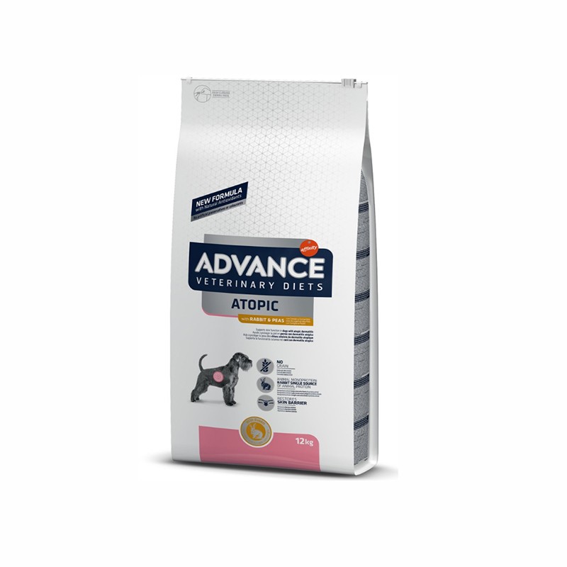 Advance Atopic Derma Medium-Maxi Tavşanlı Köpek Maması – 12 kg