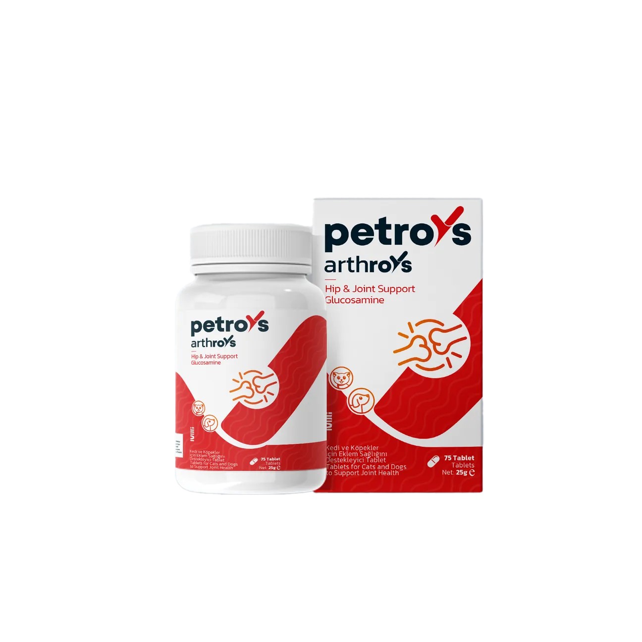 Petroys ArthroRoys Kedi ve Köpekler İçin Eklem Sağlığını Destekleyen Tablet 