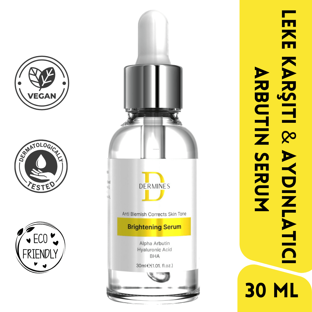 Dermines Leke Karşıtı Ve Cilt Tonu Eşitleyici Yüz Serumu 30 ml ( Alpha Arbutin Ascorbic Acid )