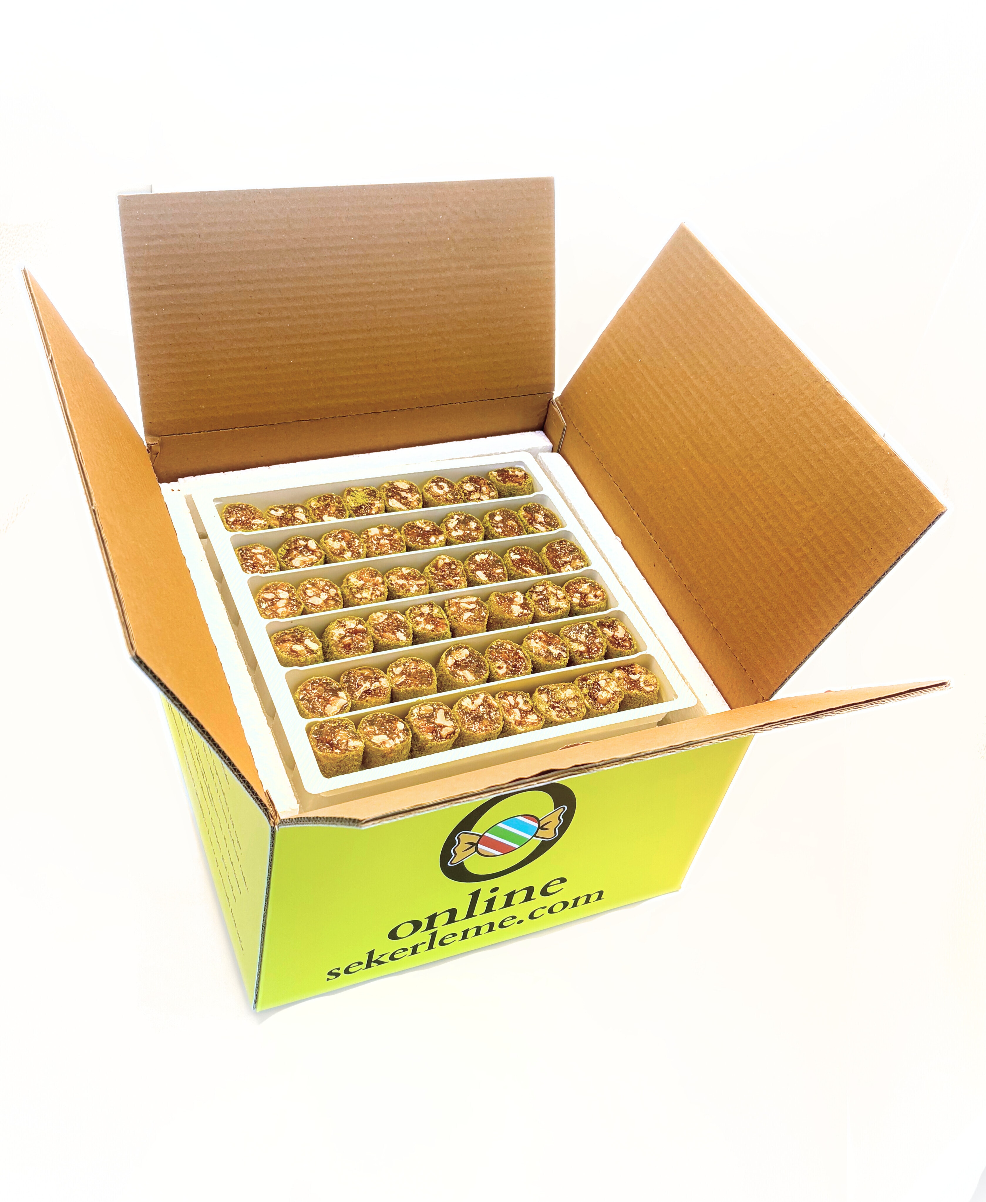 TOZ ANTEP FISTIĞI KAPLI İNCİR CEVİZLİ ŞERİT LOKUM (5KG)