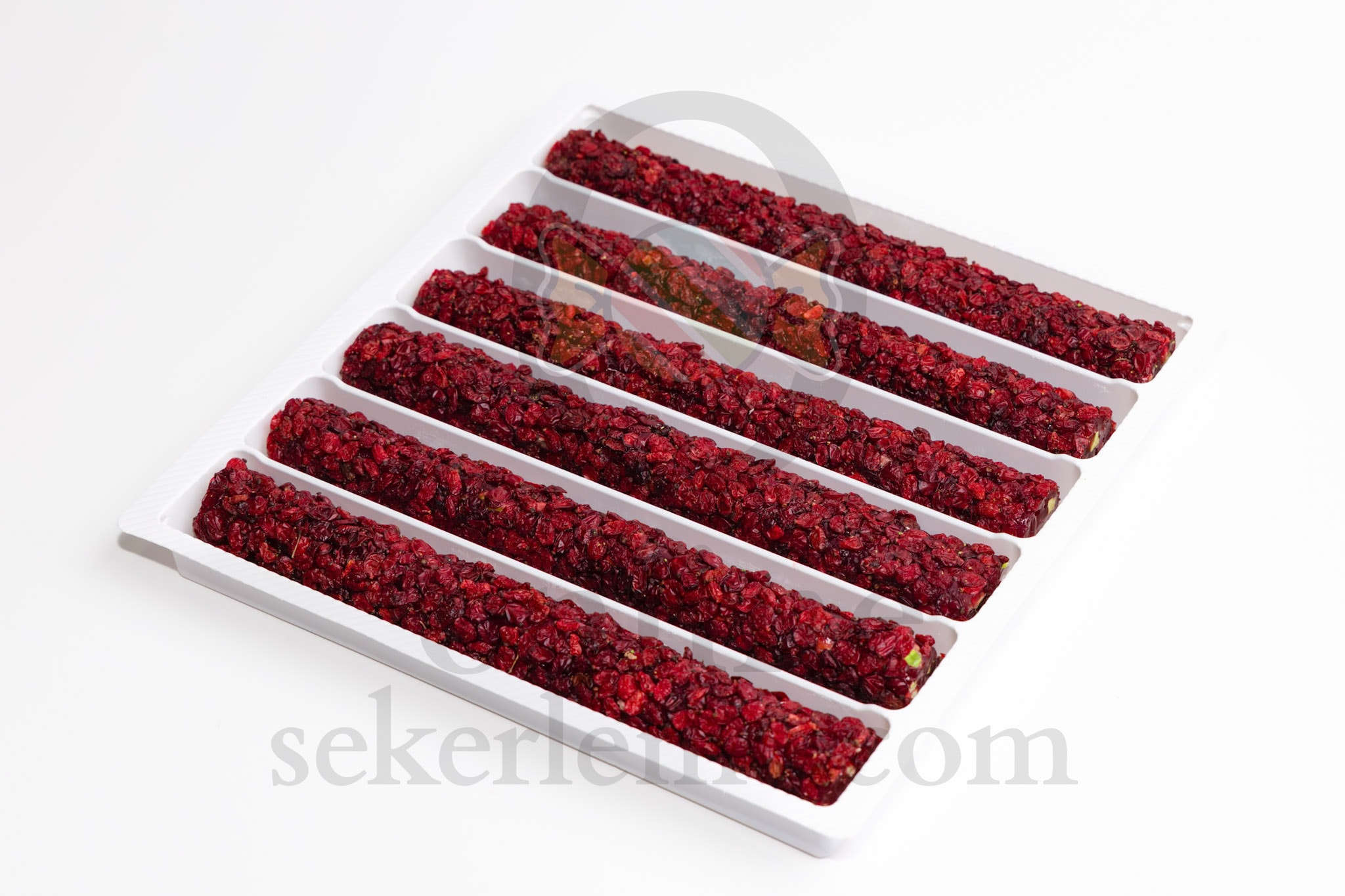 ZEREŞ KAPLI NARLI ANTEP FISTIKLI ŞERİT LOKUM *BATON* (5KG)