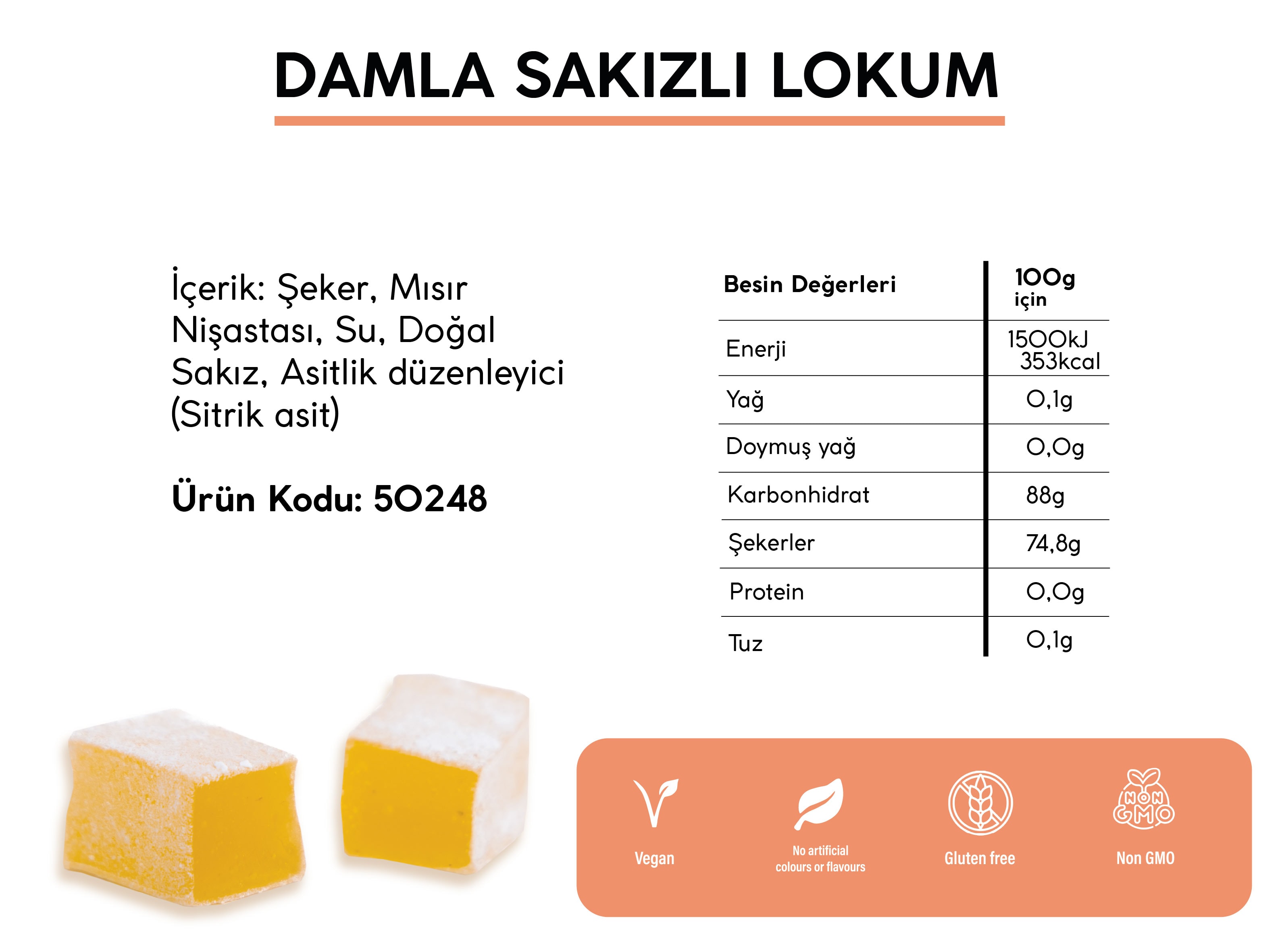 DAMLA SAKIZLI LOKUM (5KG)