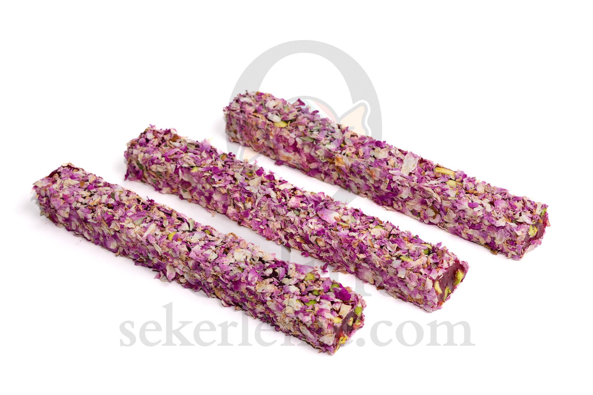 GÜL YAPRAK KAPLI NARLI ANTEP FISTIKLI LOKUM *BATON* (5KG)