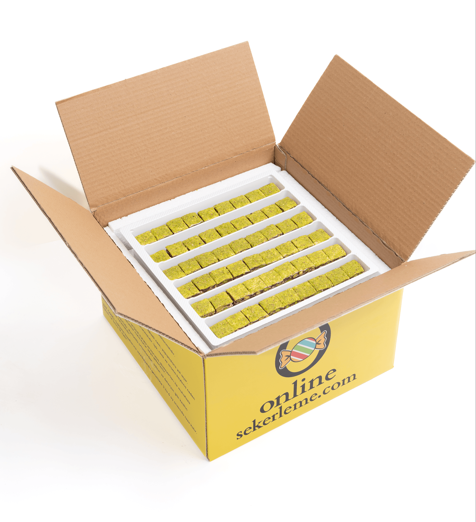 TOZ ANTEP FISTIK KAPLI ÇİKOLATA FISTIKLI BAKLAVA LOKUM (5KG)