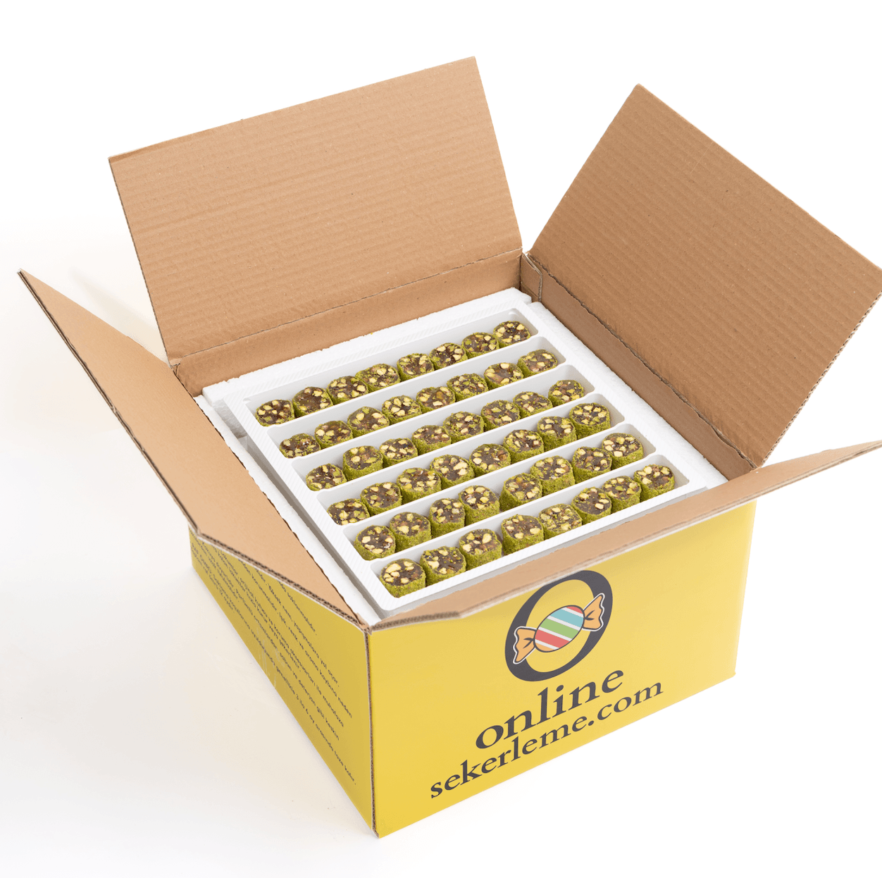 TOZ ANTEP FISTIĞI KAPLI BALLI FISTIKLI ŞERİT LOKUM (5KG)