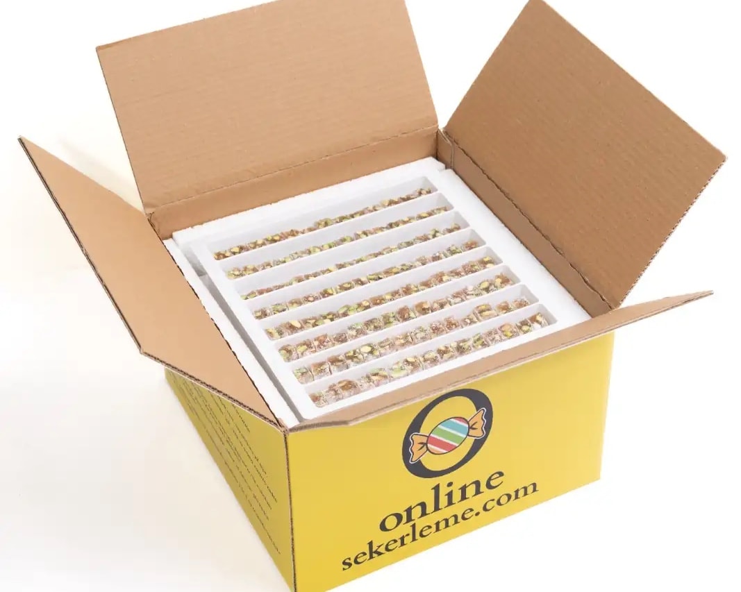 BOZ FISTIKLI ÇİFTE KAVRULMUŞ LOKUM (6KG)