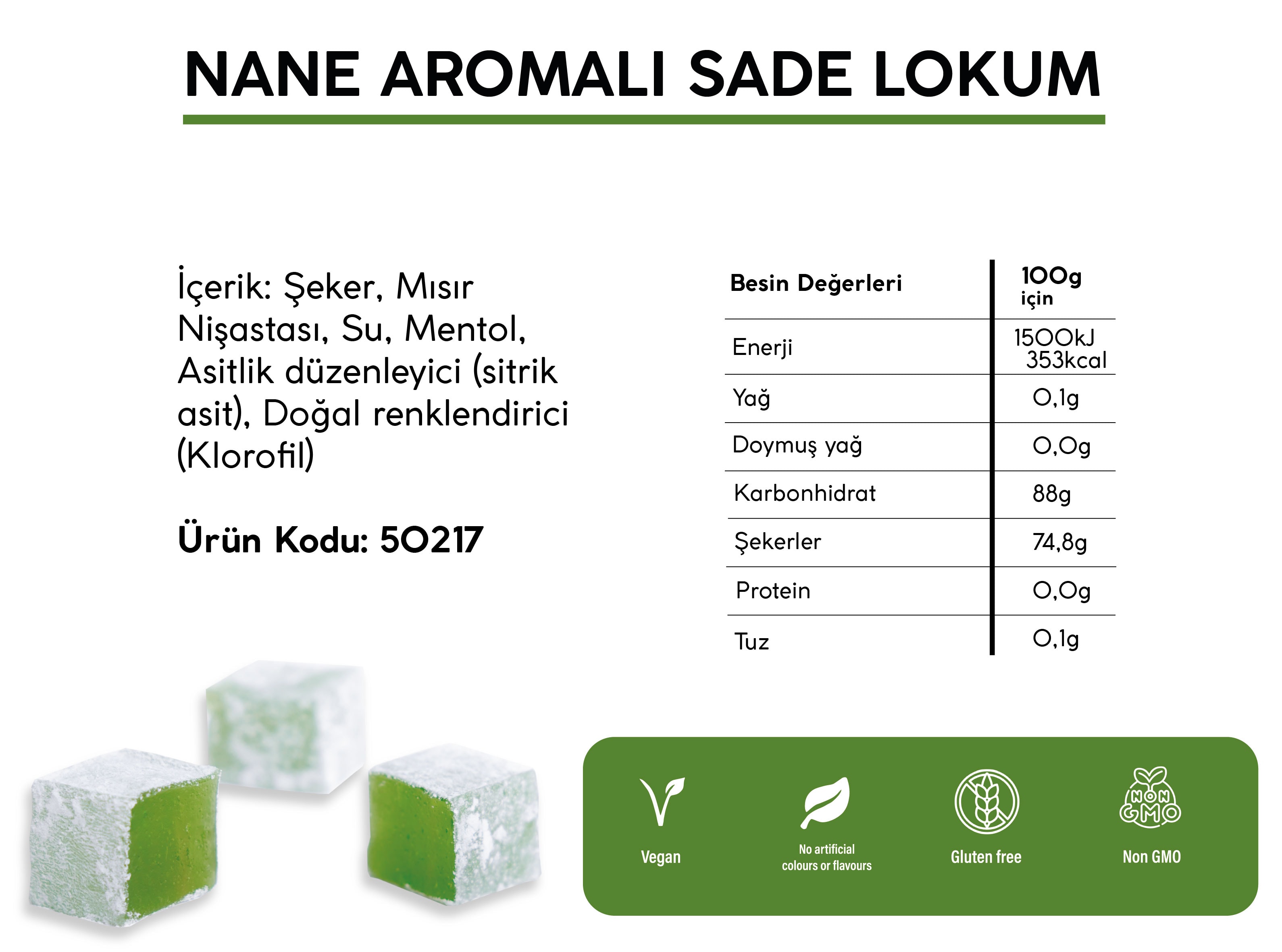 NANE AROMALI KLASİK LOKUM (5KG)