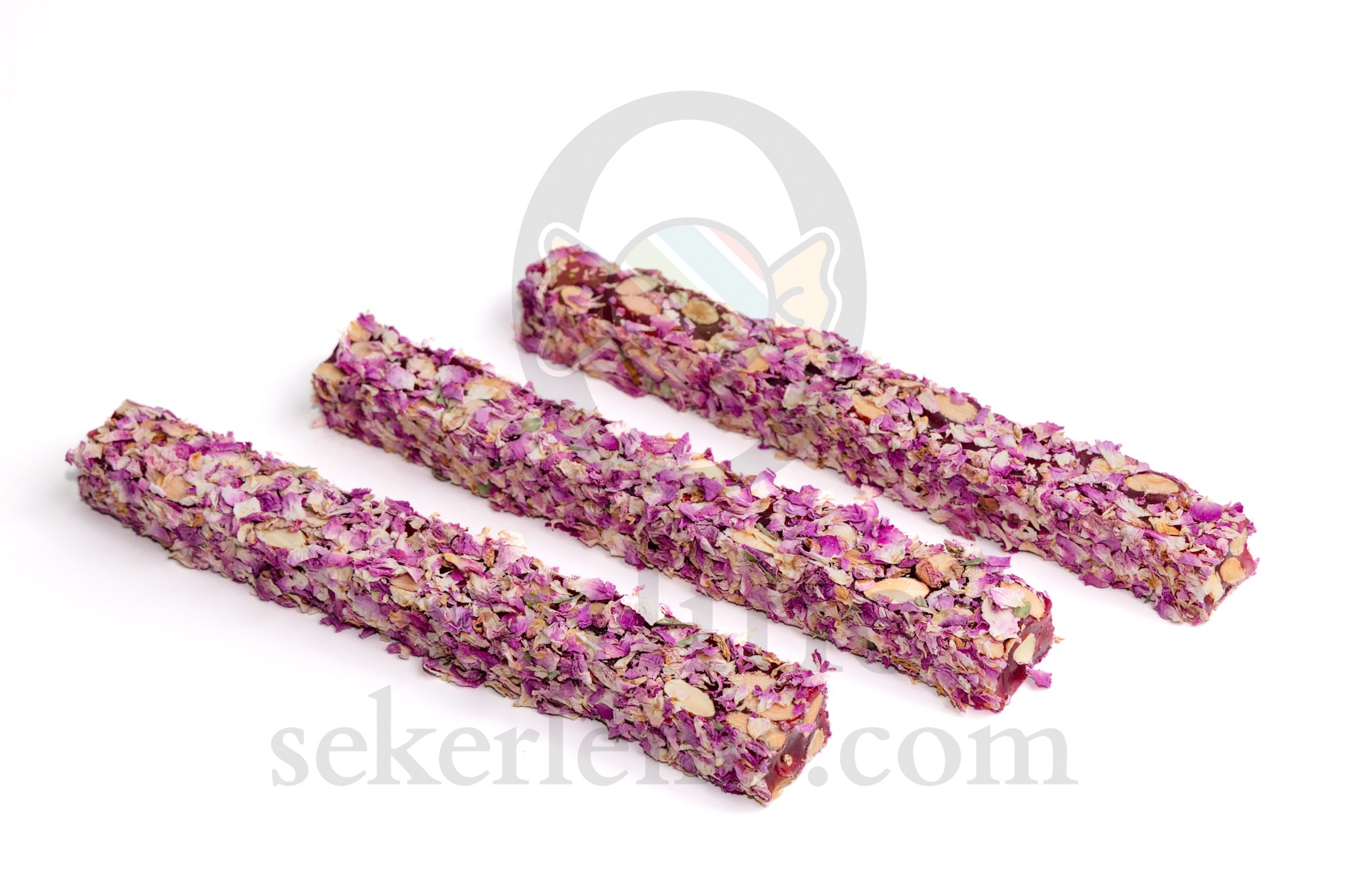 GÜL YAPRAK KAPLI NARLI BADEMLİ LOKUM *BATON* (5KG)