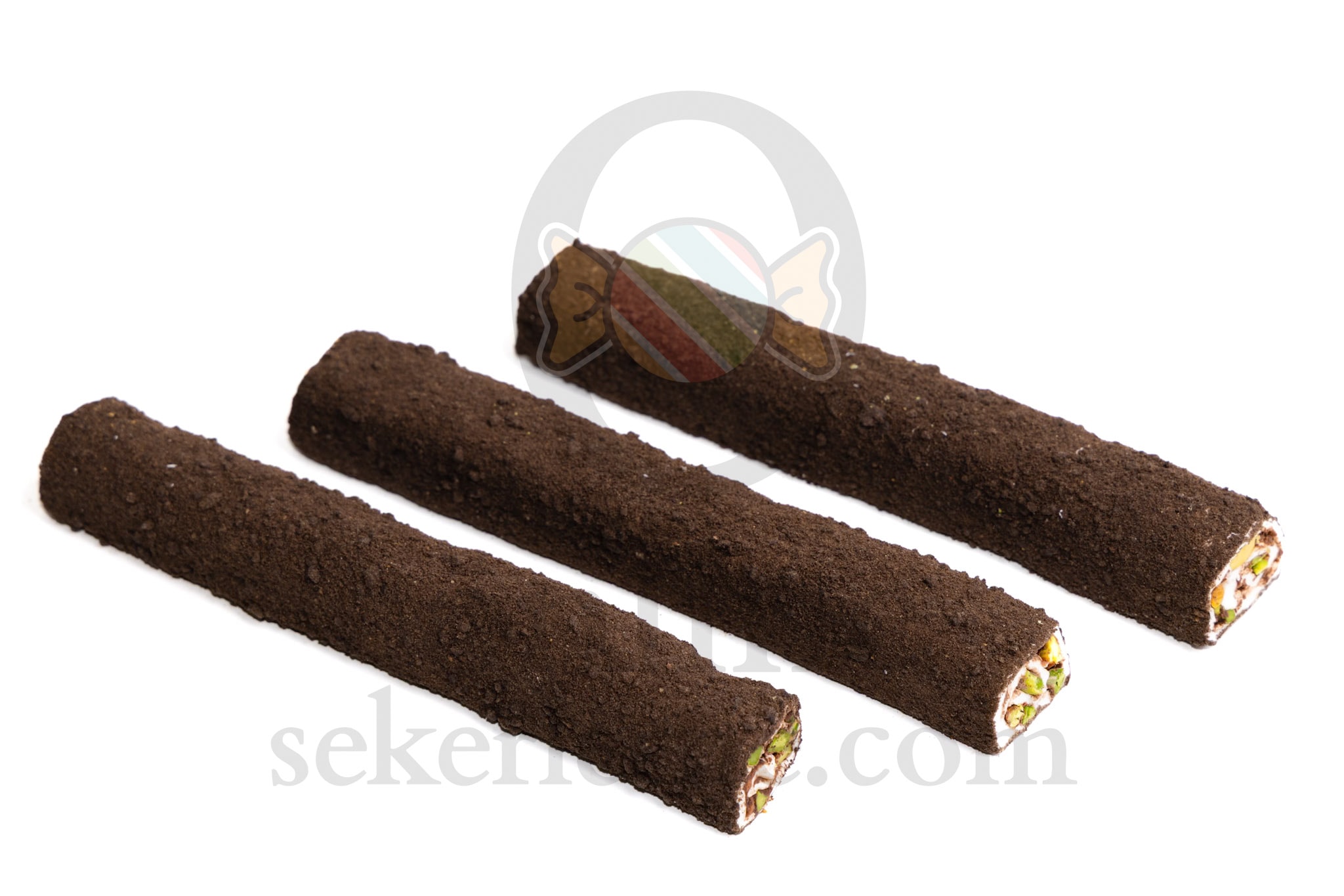 KAKOLU BİSKÜVİ KAPLI ÇİKOLATA ANTEP FISTIKLI SARMA SULTAN LOKUM *BATON* (4KG)