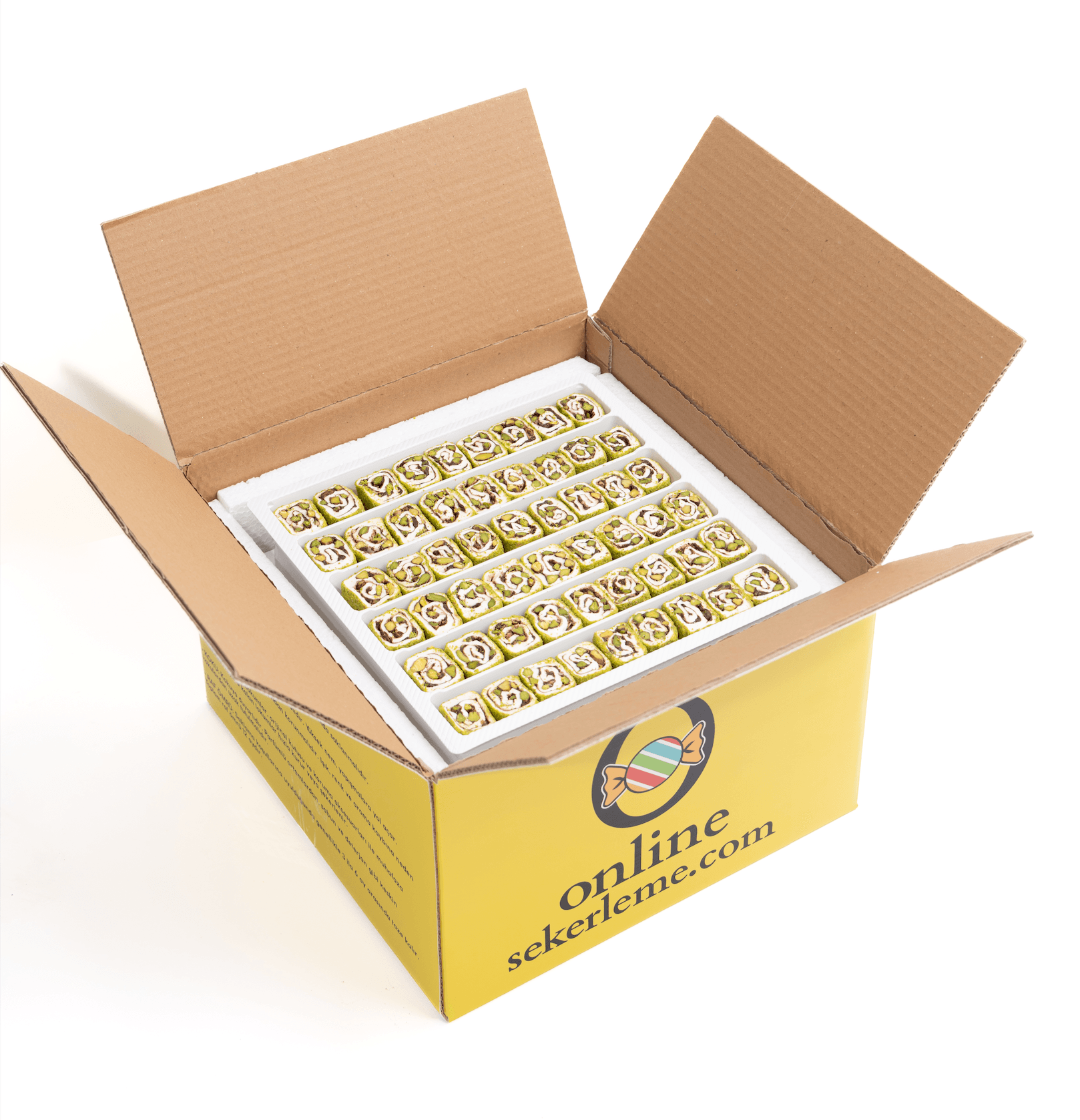 TOZ ANTEP FISTIK KAPLI ÇİKOLATA FISTIKLI SARMA SULTAN LOKUM (5KG)