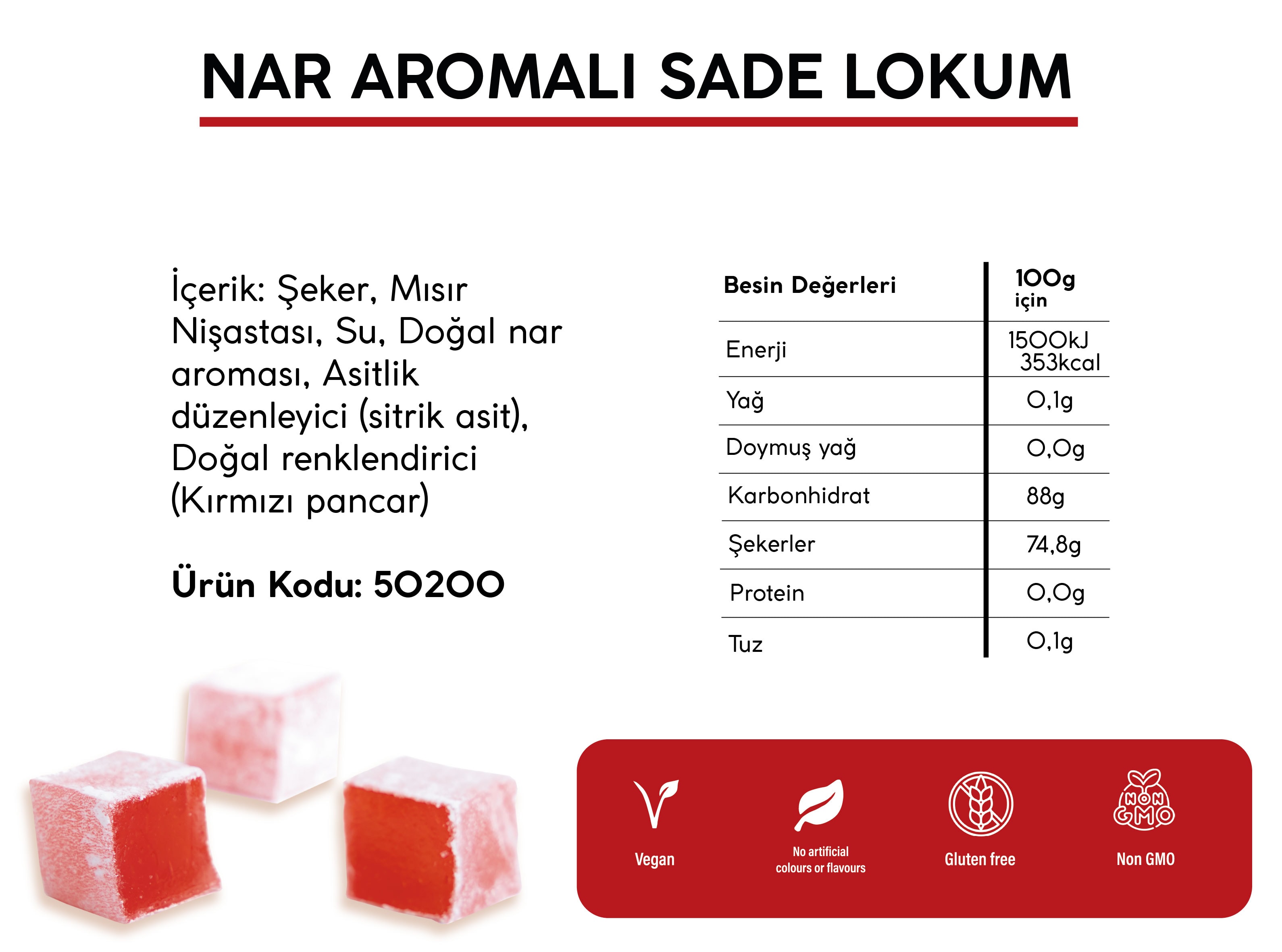 NAR AROMALI KLASİK LOKUM (5KG)