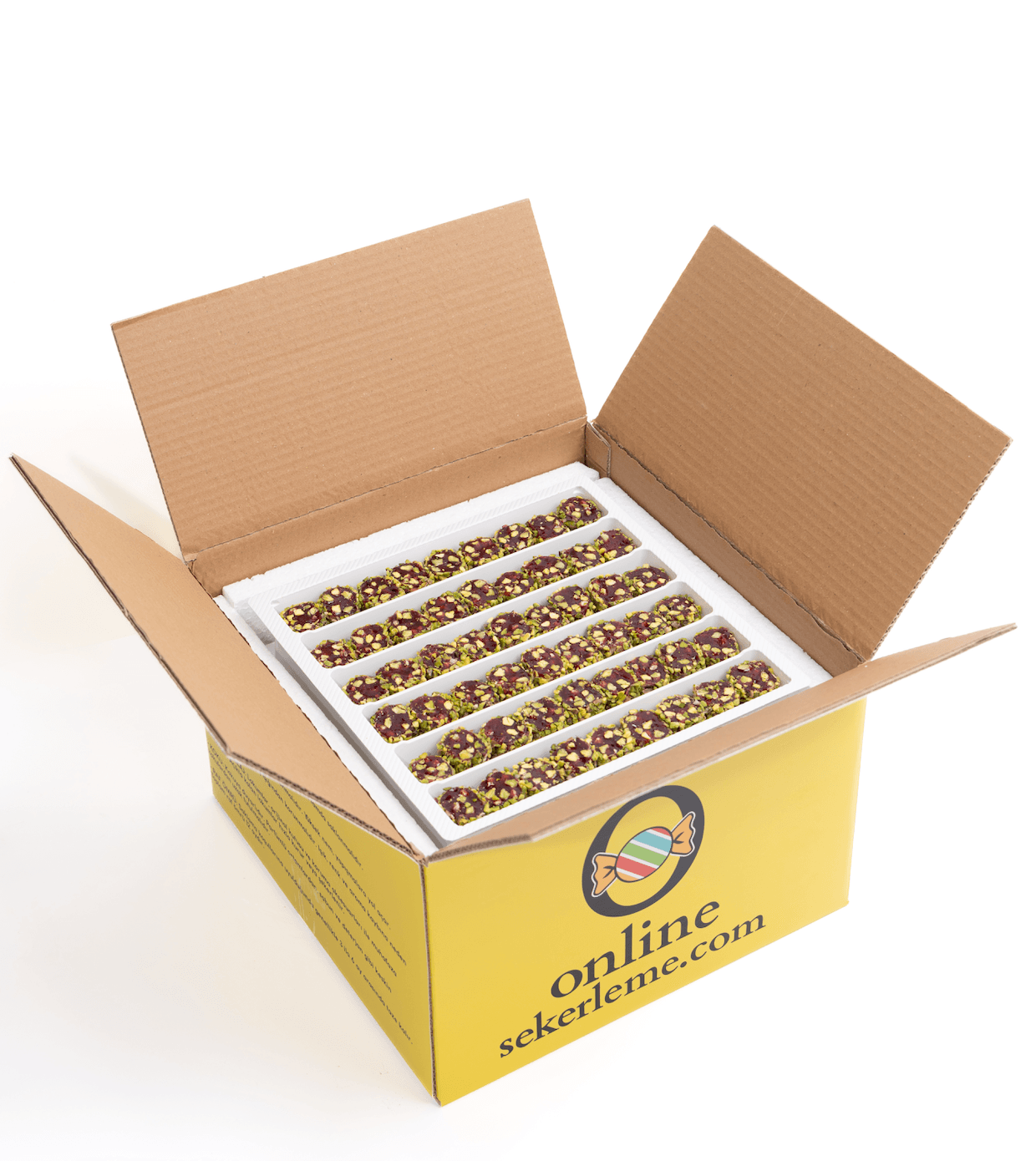 PRİNÇ FISTIK KAPLI NARLI ANTEP FISTIKLI ŞERİT LOKUM (5KG)